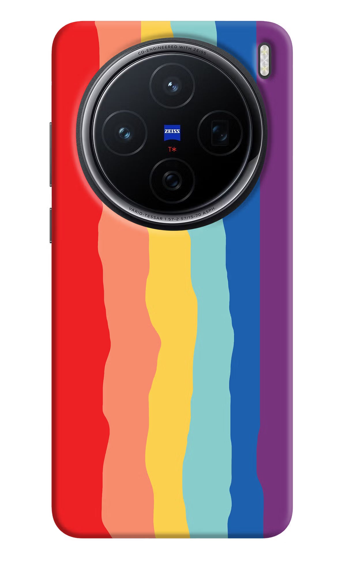 Rainbow Vivo X200 5G Back Cover - Rainbow Vivo X200 5G Hard Case Back Cover by Casekaro Rainbow Vivo X200 5G Hard Case Back Cover by Casekaro