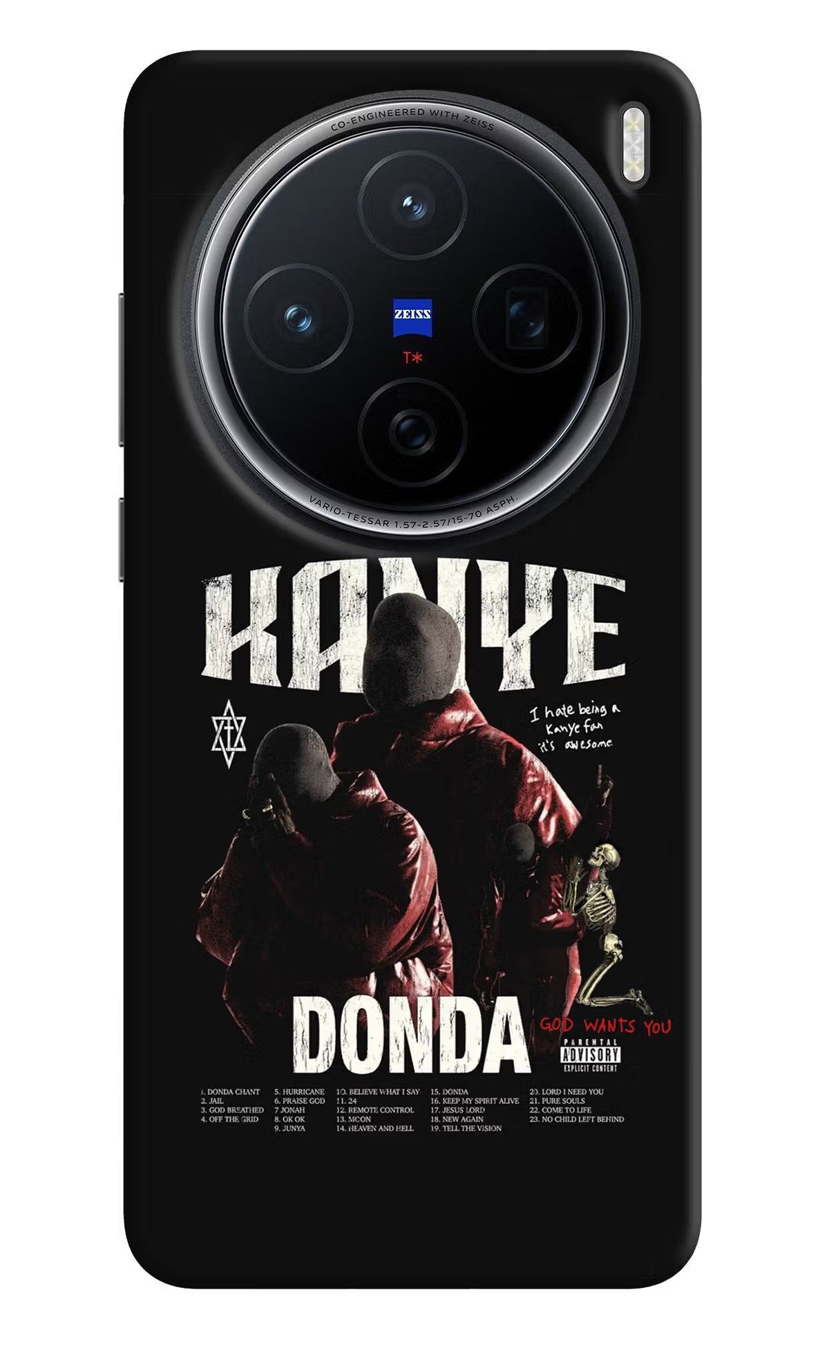 Donda Kanye West Vivo X200 5G Back Cover - Donda Kanye West Vivo X200 5G Hard Case Back Cover by Casekaro Donda Kanye West Vivo X200 5G Hard Case Back Cover by Casekaro