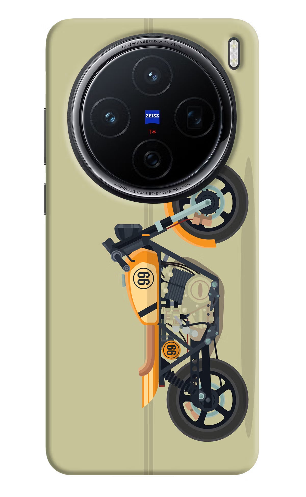 Vertical Speedster Vivo X200 5G Back Cover - Vertical Speedster Vivo X200 5G Hard Case Back Cover by Casekaro Vertical Speedster Vivo X200 5G Hard Case Back Cover by Casekaro