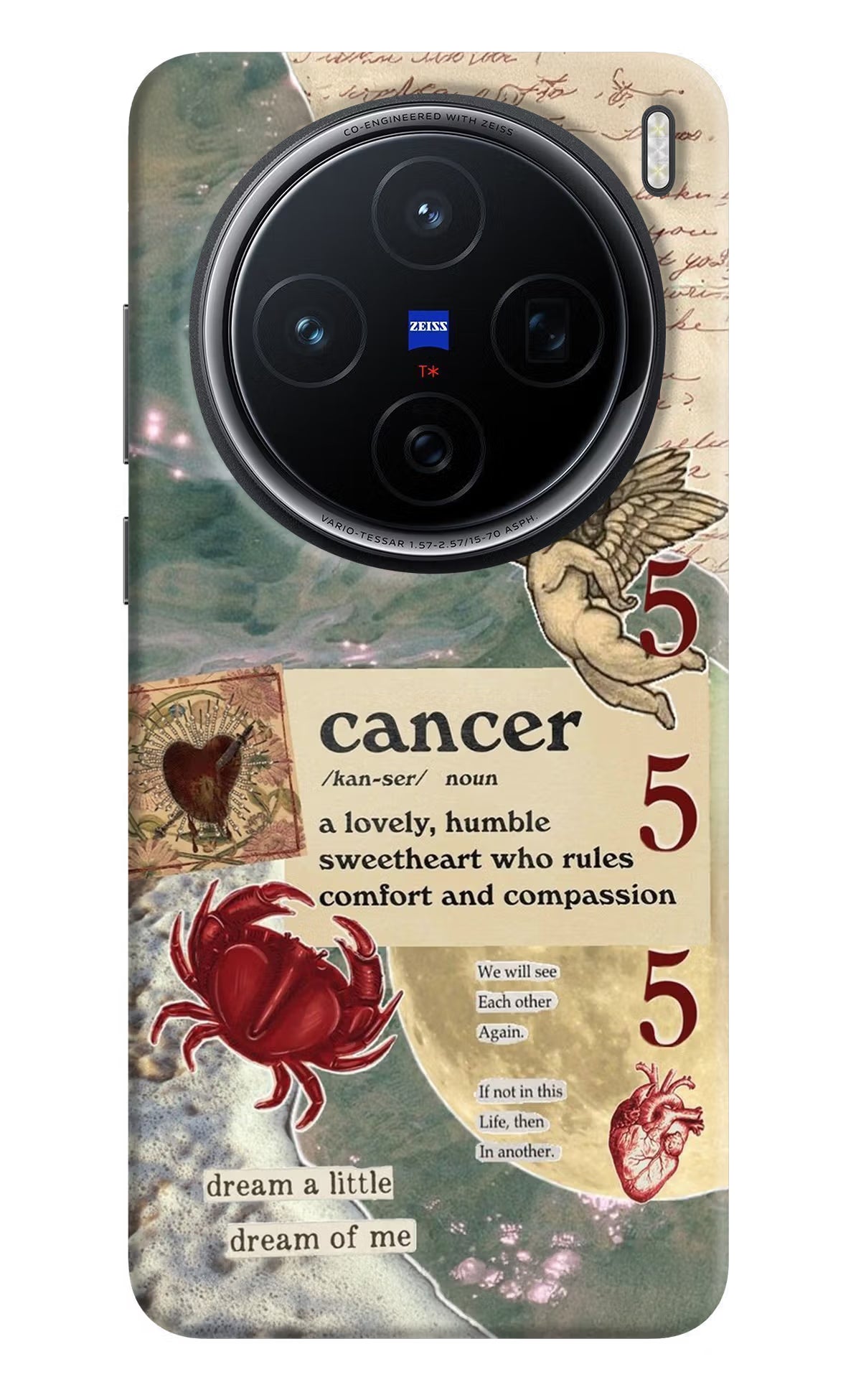 Cancer Zodiac Vivo X200 5G Back Cover - Cancer Zodiac Vivo X200 5G Hard Case Back Cover by Casekaro Cancer Zodiac Vivo X200 5G Hard Case Back Cover by Casekaro