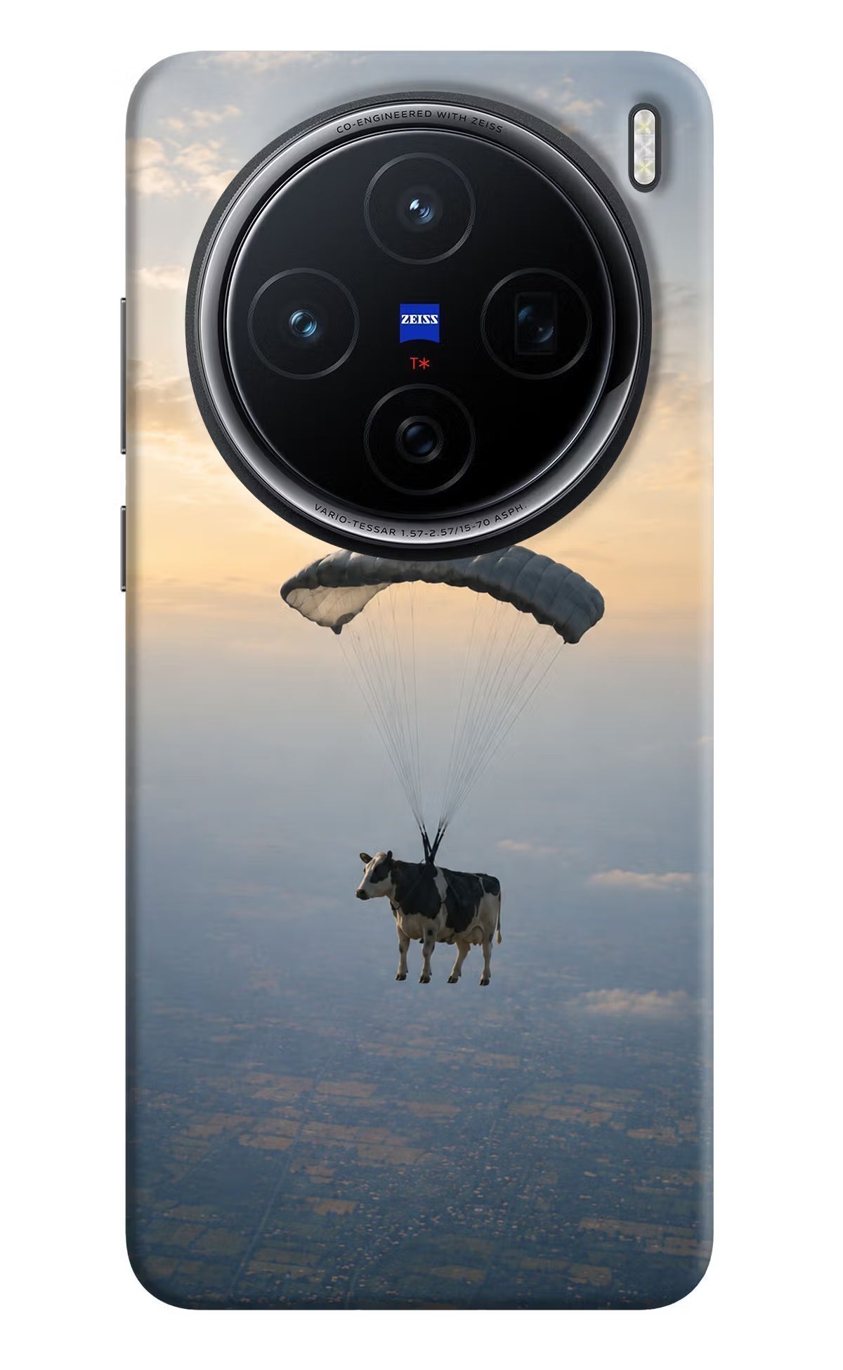 Skydiving Cow Vivo X200 5G Back Cover - Skydiving Cow Vivo X200 5G Back Cover Skydiving Cow Vivo X200 5G Back Cover