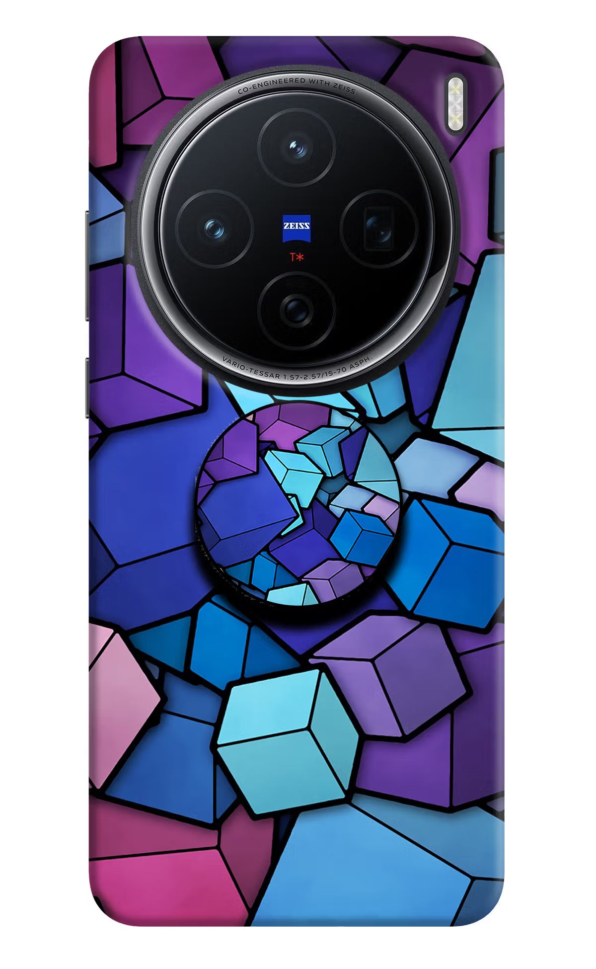 Cubic Abstract Vivo X200 5G Pop Case - Cubic Abstract Vivo X200 5G Pop Case by Casekaro Cubic Abstract Vivo X200 5G Pop Case by Casekaro
