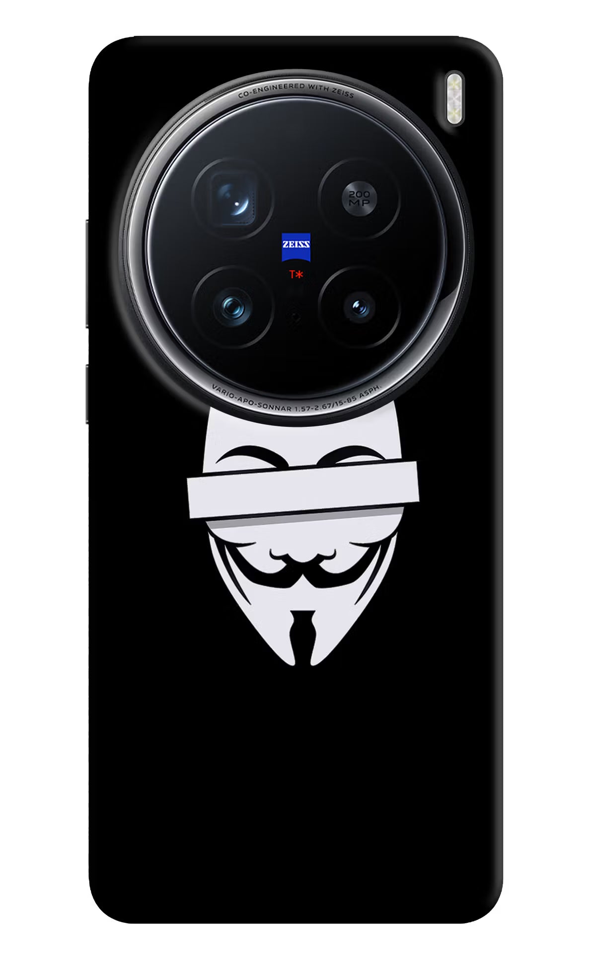 Anonymous Face Vivo X200 Pro 5G Back Cover - Anonymous Face Vivo X200 Pro 5G Hard Case Back Cover by Casekaro Anonymous Face Vivo X200 Pro 5G Hard Case Back Cover by Casekaro