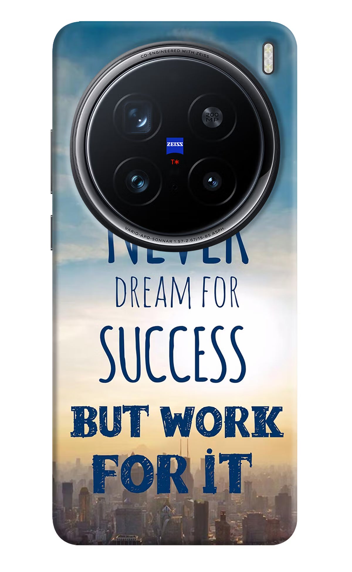 Never Dream For Success But Work For It Vivo X200 Pro 5G Back Cover - Never Dream For Success But Work For It Vivo X200 Pro 5G Hard Case Back Cover by Casekaro Never Dream For Success But Work For It Vivo X200 Pro 5G Hard Case Back Cover by Casekaro