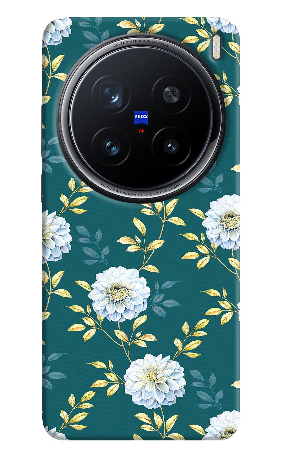 Flowers Vivo X200 Pro 5G Back Cover - Flowers Vivo X200 Pro 5G Hard Case Back Cover by Casekaro Flowers Vivo X200 Pro 5G Hard Case Back Cover by Casekaro