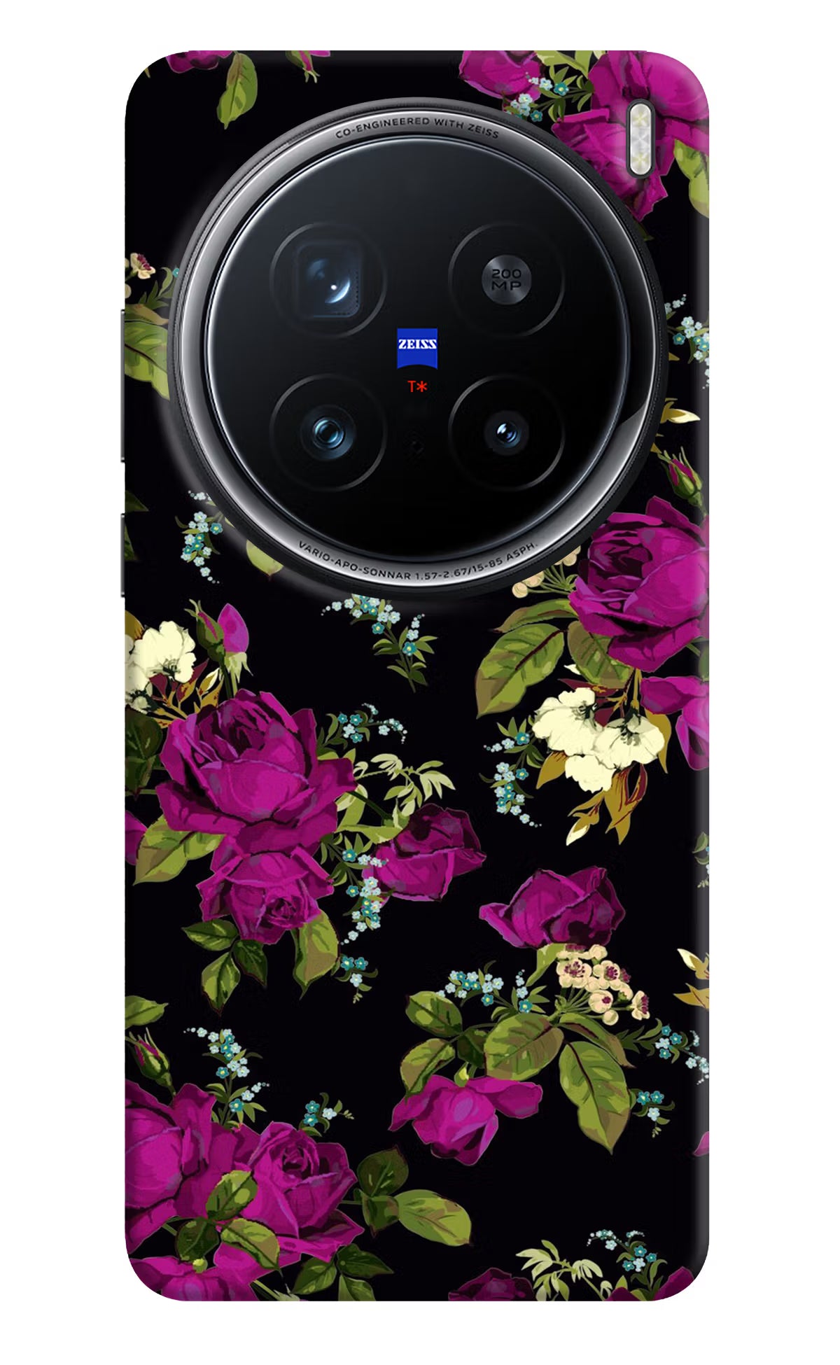 Flowers Vivo X200 Pro 5G Back Cover - Flowers Vivo X200 Pro 5G Hard Case Back Cover by Casekaro Flowers Vivo X200 Pro 5G Hard Case Back Cover by Casekaro