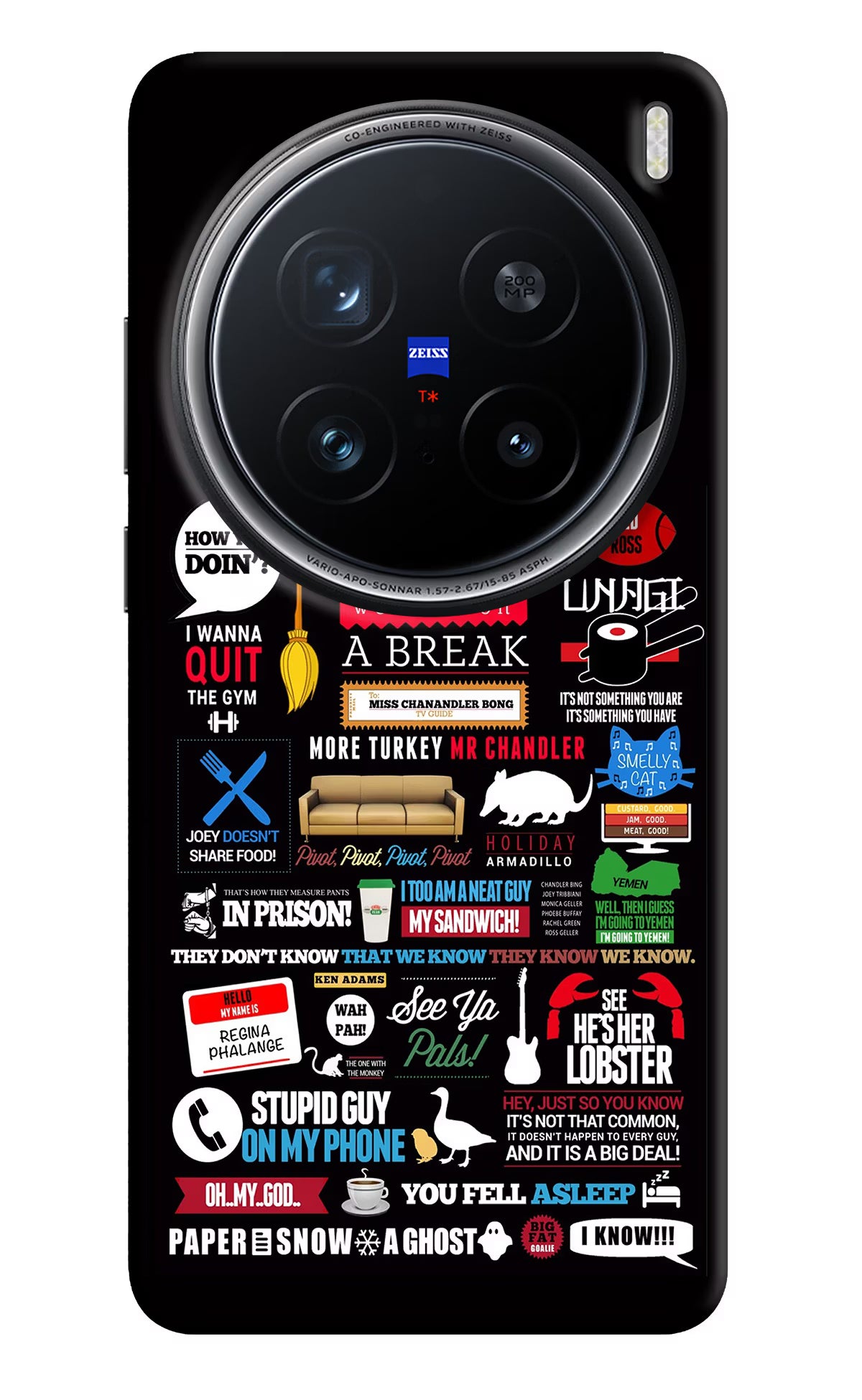 FRIENDS Vivo X200 Pro 5G Back Cover - FRIENDS Vivo X200 Pro 5G Hard Case Back Cover by Casekaro FRIENDS Vivo X200 Pro 5G Hard Case Back Cover by Casekaro