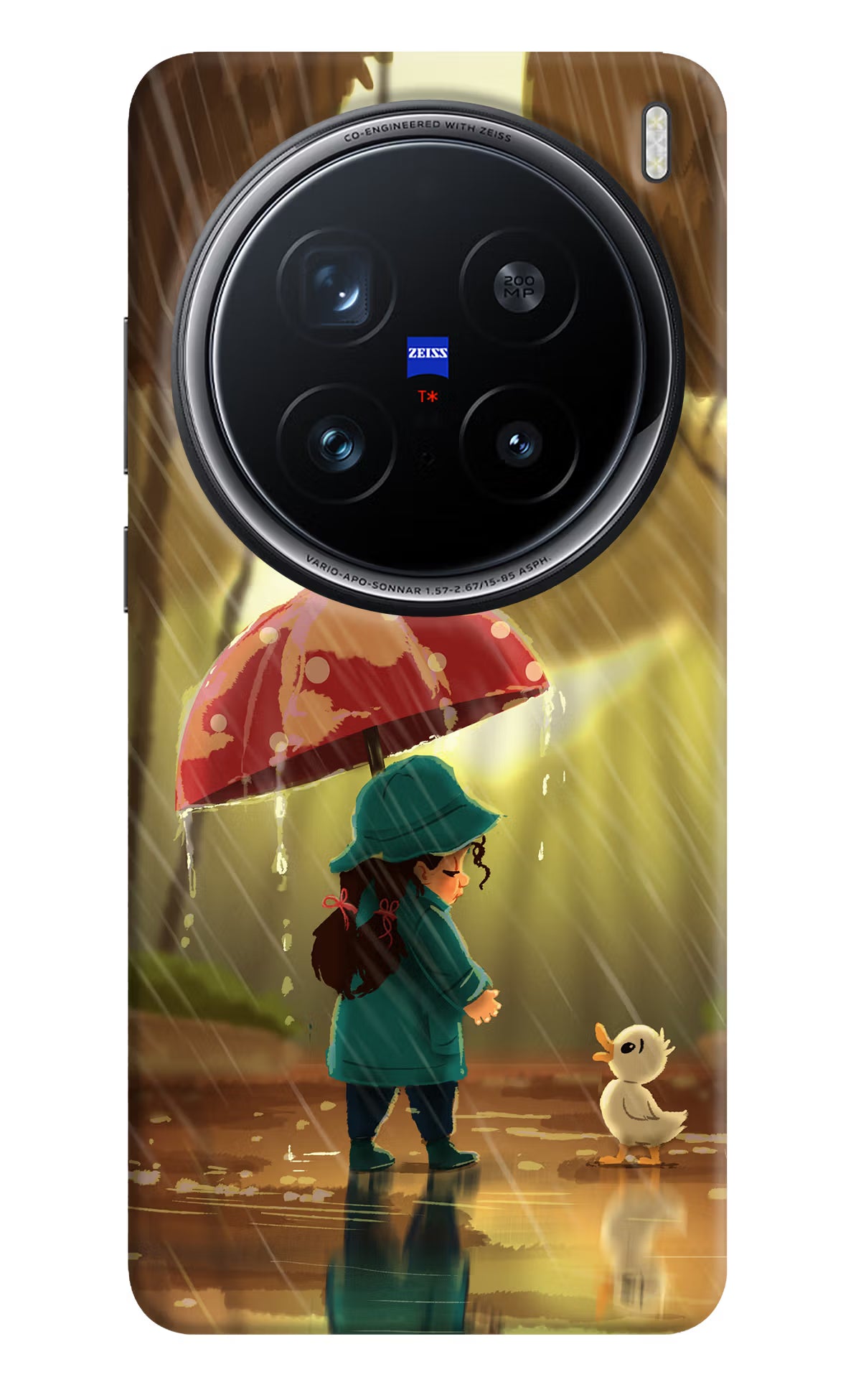Rainy Day Vivo X200 Pro 5G Back Cover - Rainy Day Vivo X200 Pro 5G Hard Case Back Cover by Casekaro Rainy Day Vivo X200 Pro 5G Hard Case Back Cover by Casekaro