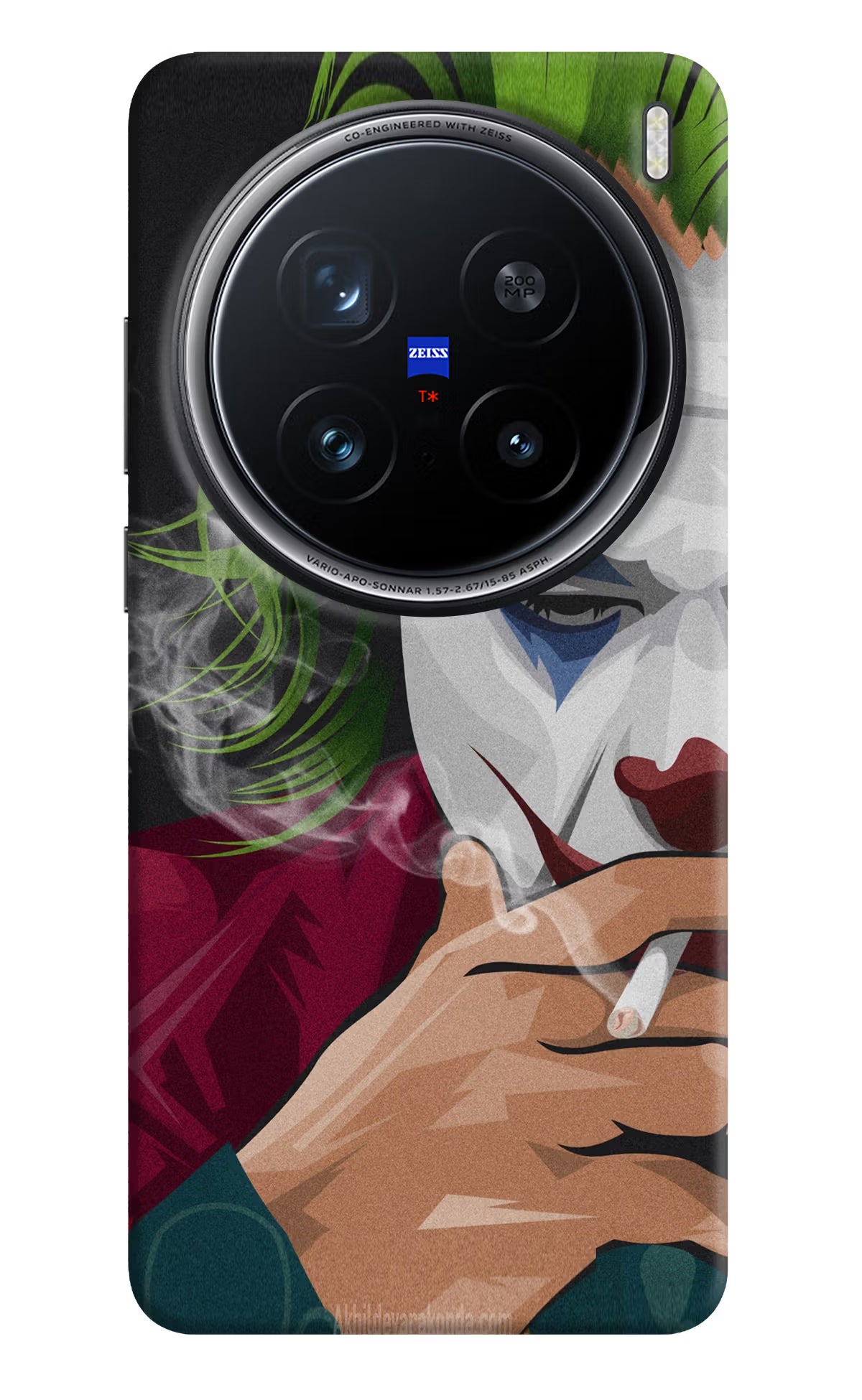 Joker Smoking Vivo X200 Pro 5G Back Cover - Joker Smoking Vivo X200 Pro 5G Hard Case Back Cover by Casekaro Joker Smoking Vivo X200 Pro 5G Hard Case Back Cover by Casekaro