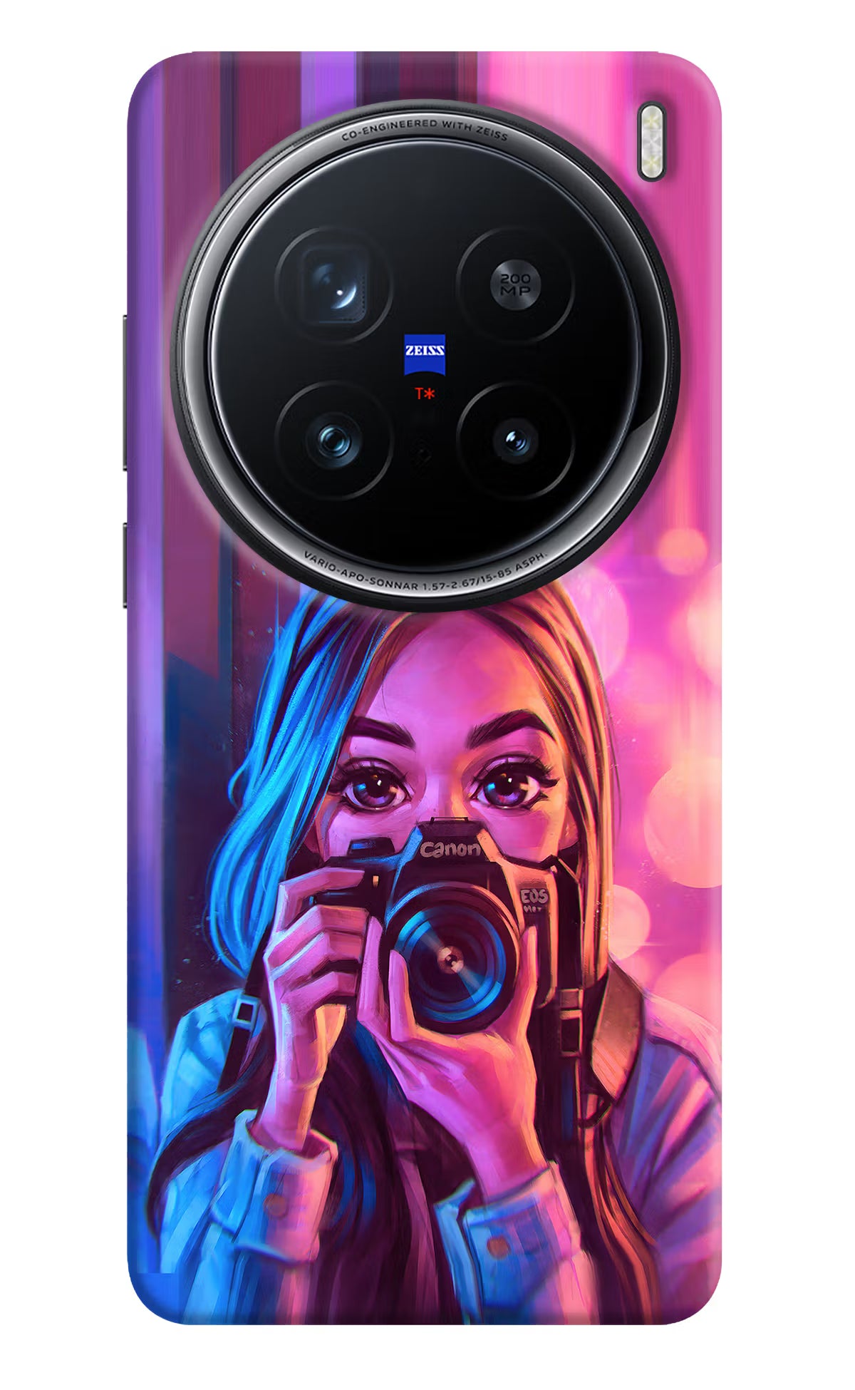 Girl Photographer Vivo X200 Pro 5G Back Cover - Girl Photographer Vivo X200 Pro 5G Hard Case Back Cover by Casekaro Girl Photographer Vivo X200 Pro 5G Hard Case Back Cover by Casekaro