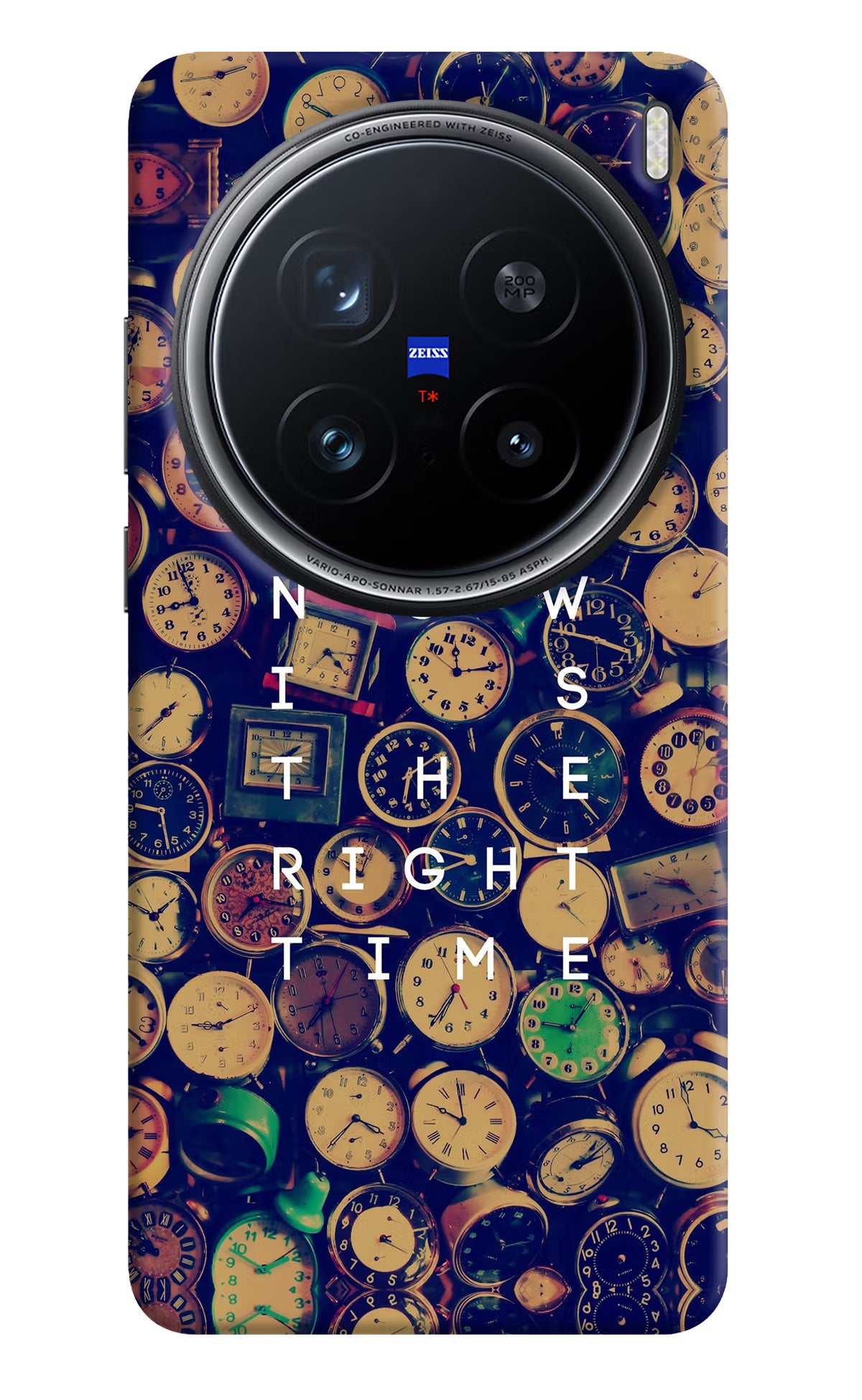 Now is the Right Time Quote Vivo X200 Pro 5G Back Cover - Now is the Right Time Quote Vivo X200 Pro 5G Hard Case Back Cover by Casekaro Now is the Right Time Quote Vivo X200 Pro 5G Hard Case Back Cover by Casekaro