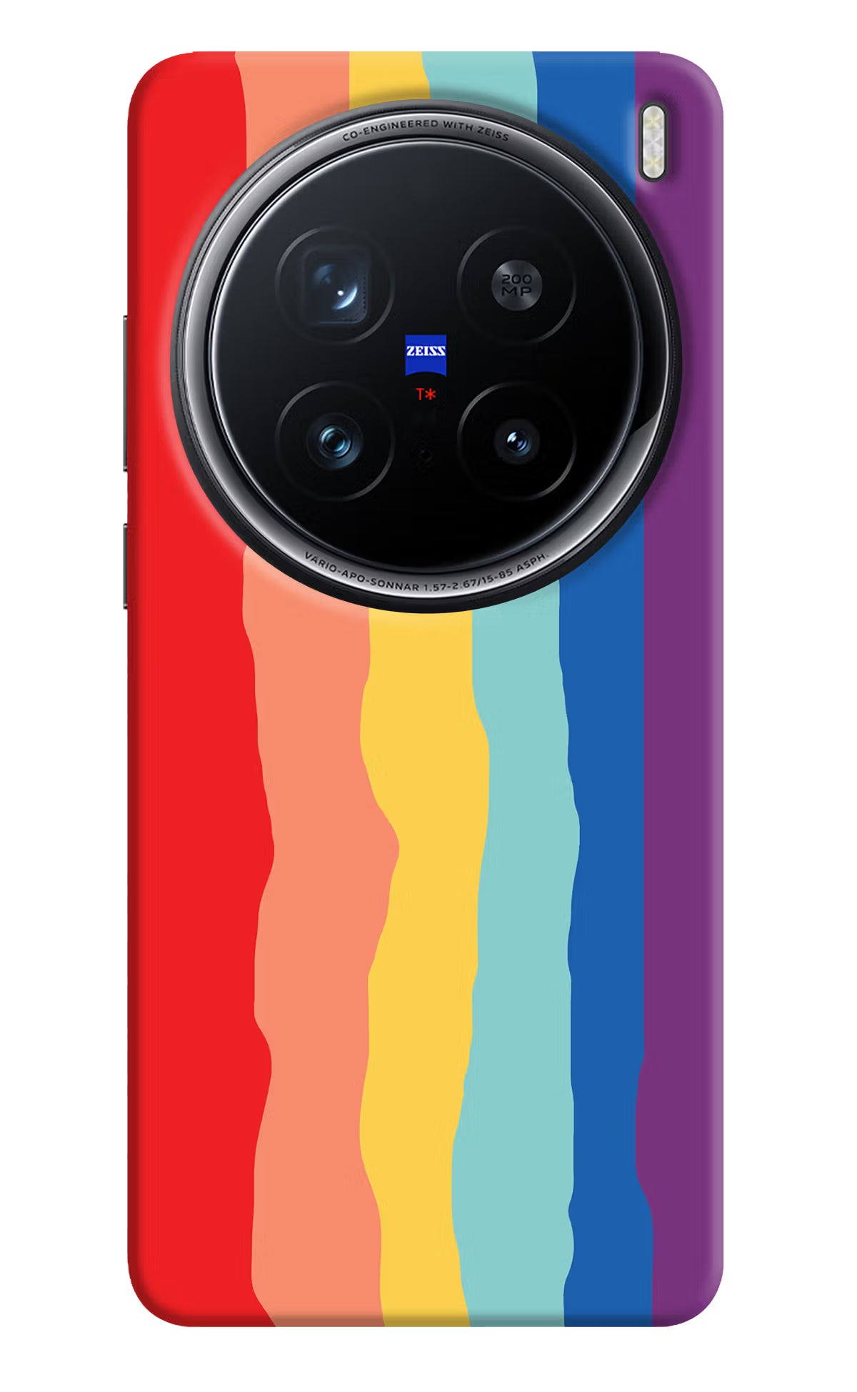 Rainbow Vivo X200 Pro 5G Back Cover - Rainbow Vivo X200 Pro 5G Hard Case Back Cover by Casekaro Rainbow Vivo X200 Pro 5G Hard Case Back Cover by Casekaro