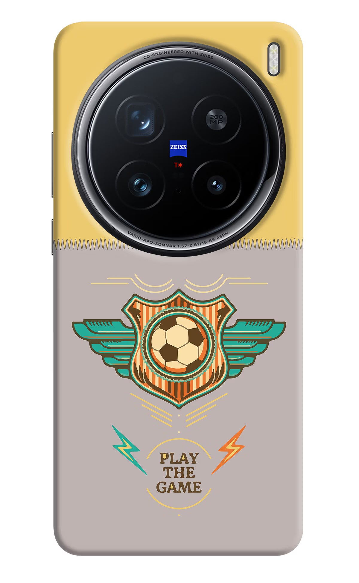 Football Vivo X200 Pro 5G Back Cover - Football Vivo X200 Pro 5G Hard Case Back Cover by Casekaro Football Vivo X200 Pro 5G Hard Case Back Cover by Casekaro