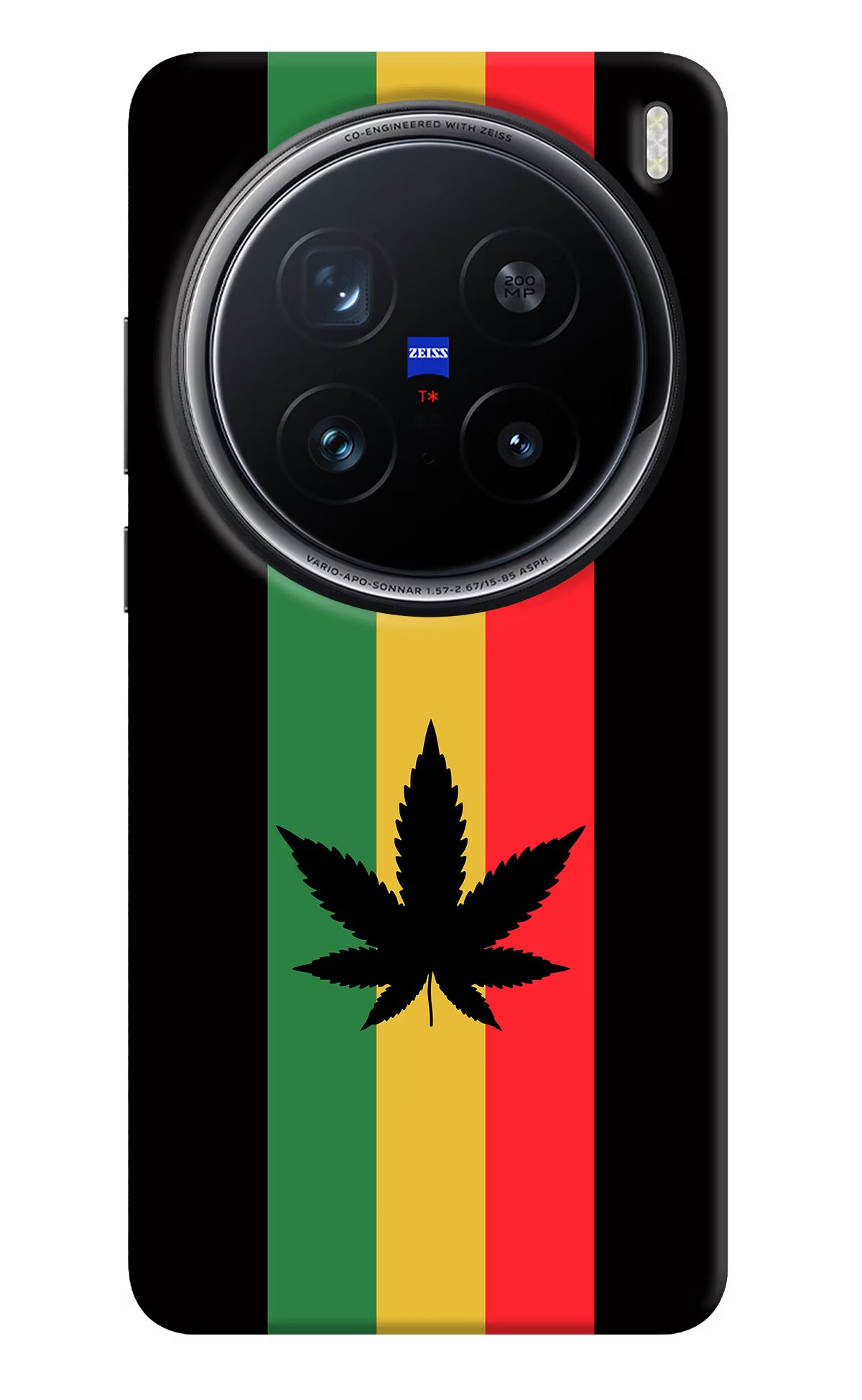 Weed Flag Vivo X200 Pro 5G Back Cover - Weed Flag Vivo X200 Pro 5G Hard Case Back Cover by Casekaro Weed Flag Vivo X200 Pro 5G Hard Case Back Cover by Casekaro