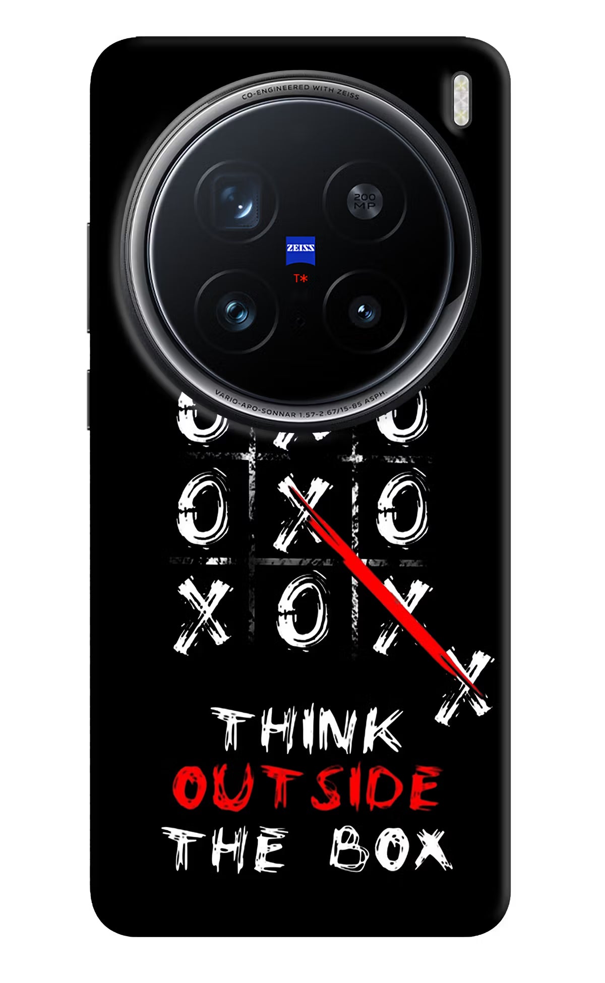 Think out of the BOX Vivo X200 Pro 5G Back Cover - Think out of the BOX Vivo X200 Pro 5G Hard Case Back Cover by Casekaro Think out of the BOX Vivo X200 Pro 5G Hard Case Back Cover by Casekaro