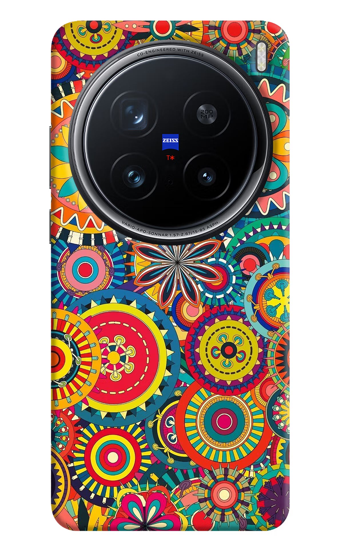 Gol Gol Art Vivo X200 Pro 5G Back Cover - Gol Gol Art Vivo X200 Pro 5G Hard Case Back Cover by Casekaro Gol Gol Art Vivo X200 Pro 5G Hard Case Back Cover by Casekaro