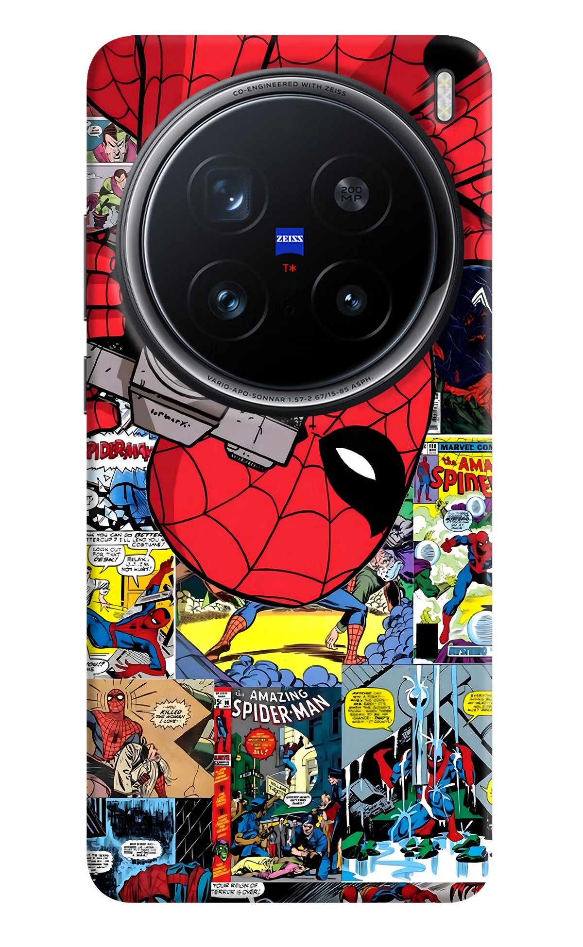 Spider Man Vivo X200 Pro 5G Back Cover - Spider Man Vivo X200 Pro 5G Hard Case Back Cover by Casekaro Spider Man Vivo X200 Pro 5G Hard Case Back Cover by Casekaro
