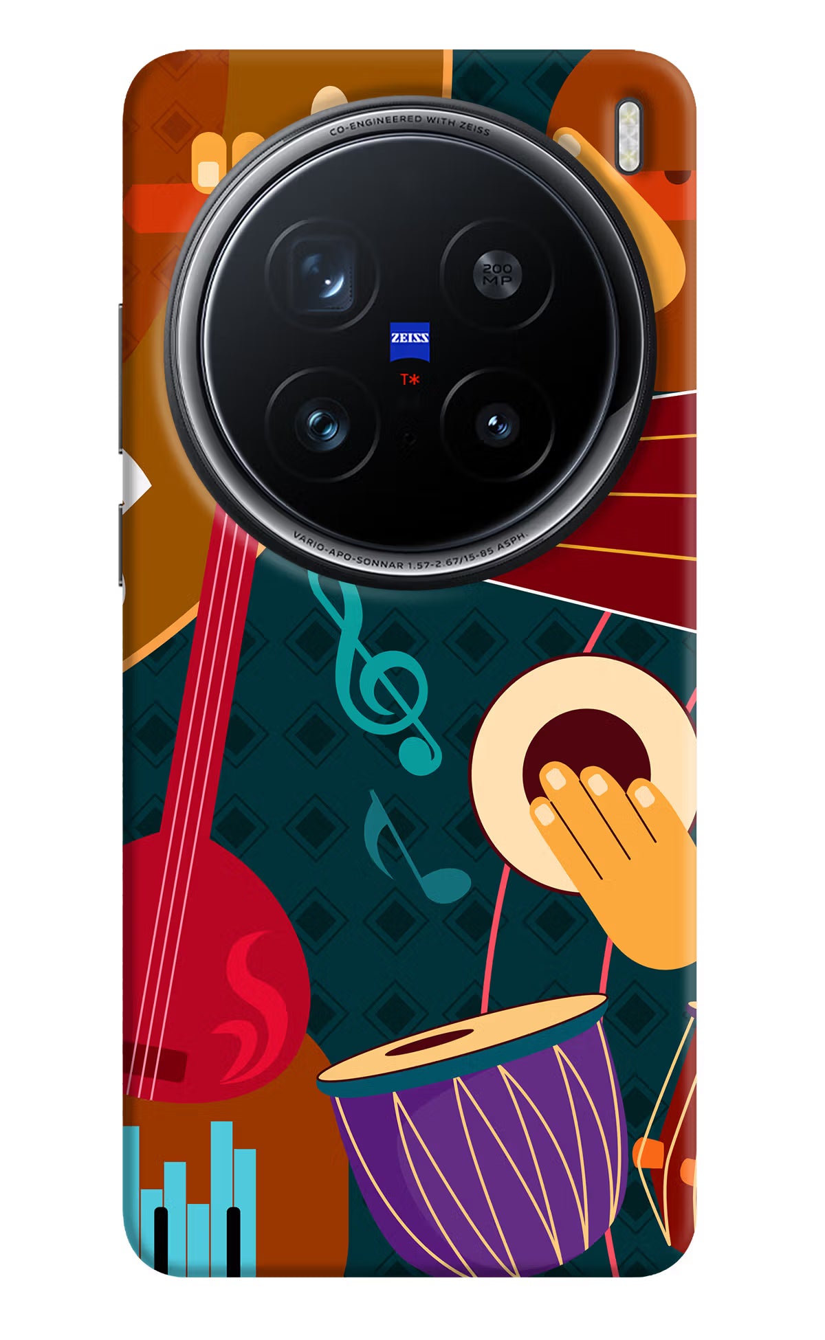 Music Instrument Vivo X200 Pro 5G Back Cover - Music Instrument Vivo X200 Pro 5G Hard Case Back Cover by Casekaro Music Instrument Vivo X200 Pro 5G Hard Case Back Cover by Casekaro