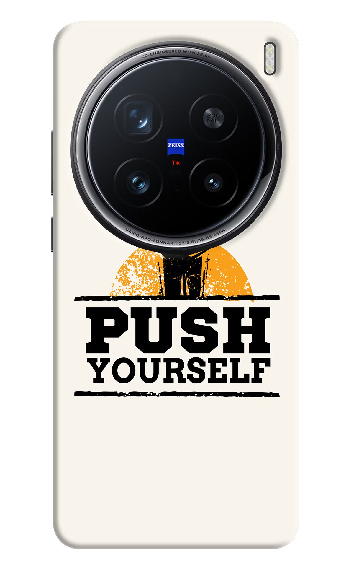 Push Yourself Vivo X200 Pro 5G Back Cover - Push Yourself Vivo X200 Pro 5G Hard Case Back Cover by Casekaro Push Yourself Vivo X200 Pro 5G Hard Case Back Cover by Casekaro