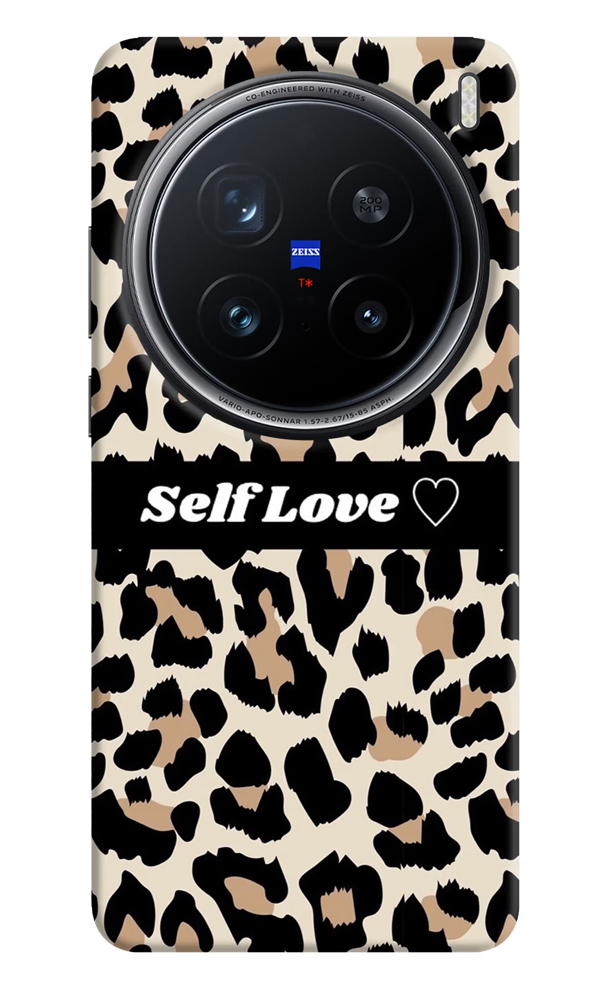Leopard Print Self Love Vivo X200 Pro 5G Back Cover - Leopard Print Self Love Vivo X200 Pro 5G Hard Case Back Cover by Casekaro Leopard Print Self Love Vivo X200 Pro 5G Hard Case Back Cover by Casekaro