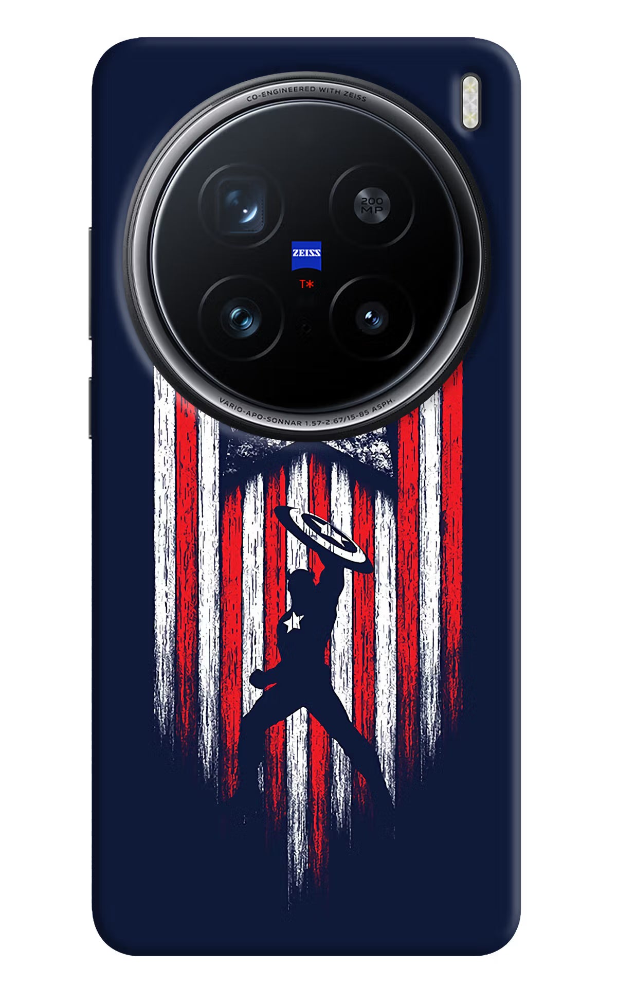 Captain America Marvel Art Vivo X200 Pro 5G Back Cover - Captain America Marvel Art Vivo X200 Pro 5G Hard Case Back Cover by Casekaro Captain America Marvel Art Vivo X200 Pro 5G Hard Case Back Cover by Casekaro