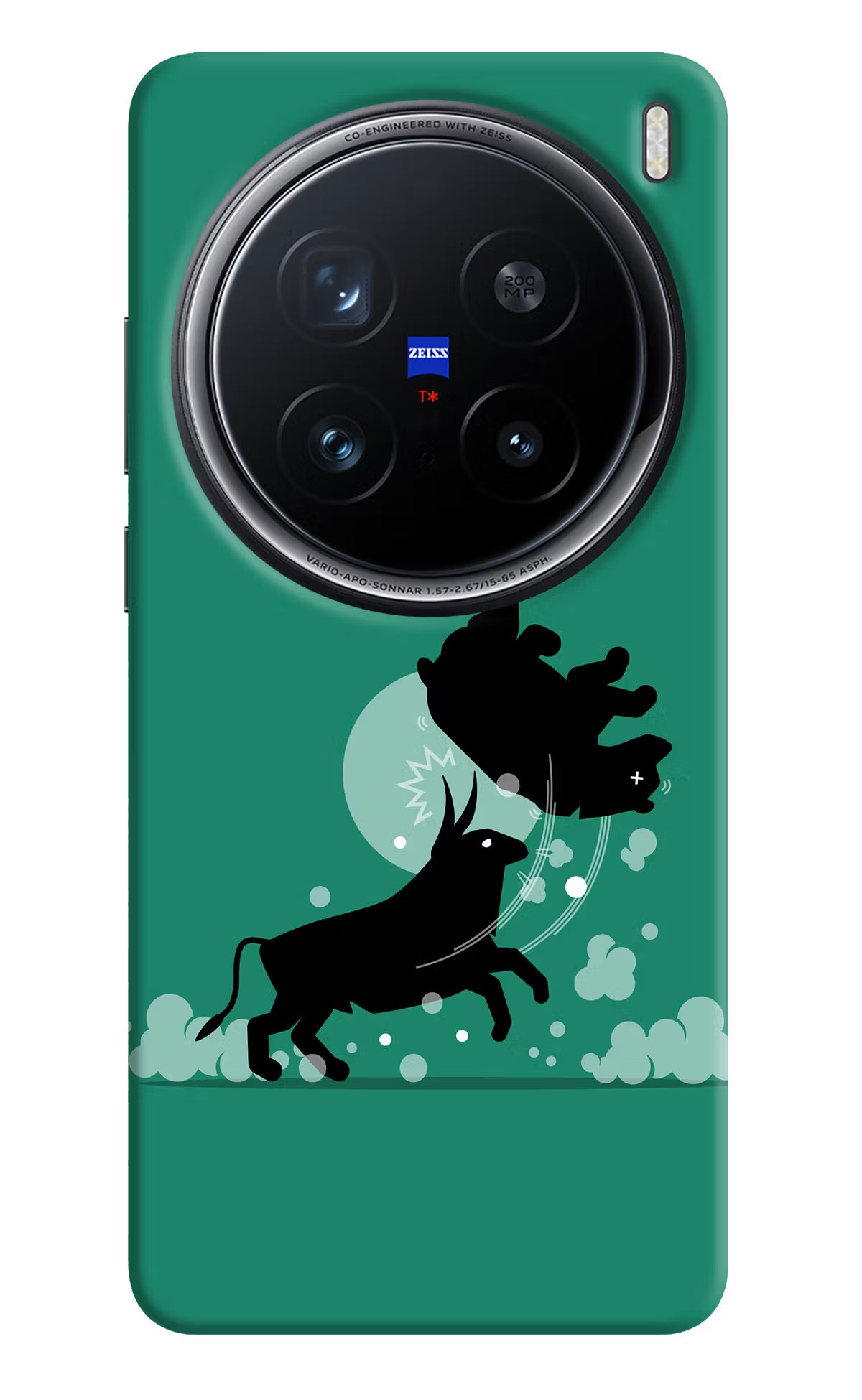 Bull Conqueror Vivo X200 Pro 5G Back Cover - Bull Conqueror Vivo X200 Pro 5G Hard Case Back Cover by Casekaro Bull Conqueror Vivo X200 Pro 5G Hard Case Back Cover by Casekaro