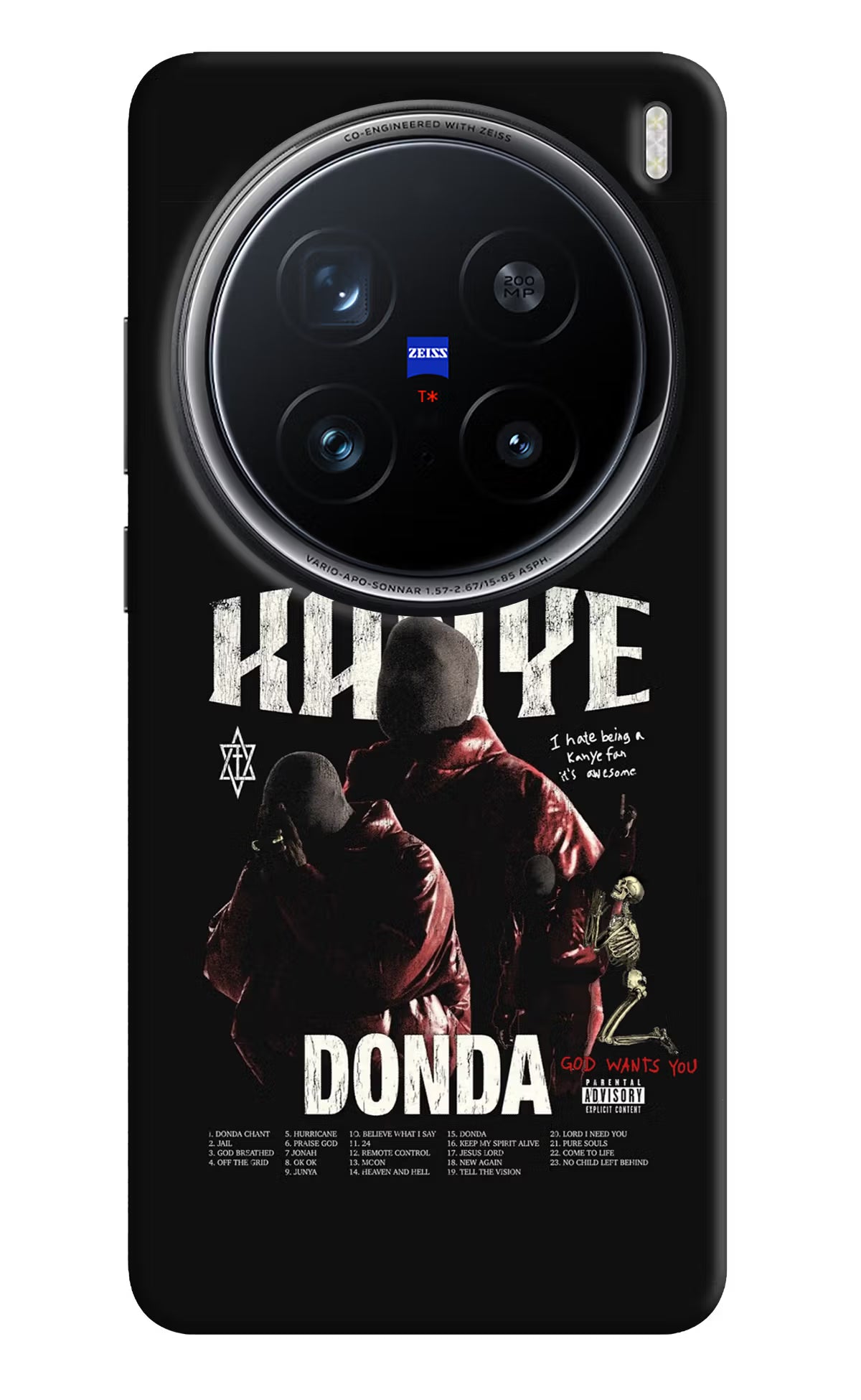 Donda Kanye West Vivo X200 Pro 5G Back Cover - Donda Kanye West Vivo X200 Pro 5G Hard Case Back Cover by Casekaro Donda Kanye West Vivo X200 Pro 5G Hard Case Back Cover by Casekaro