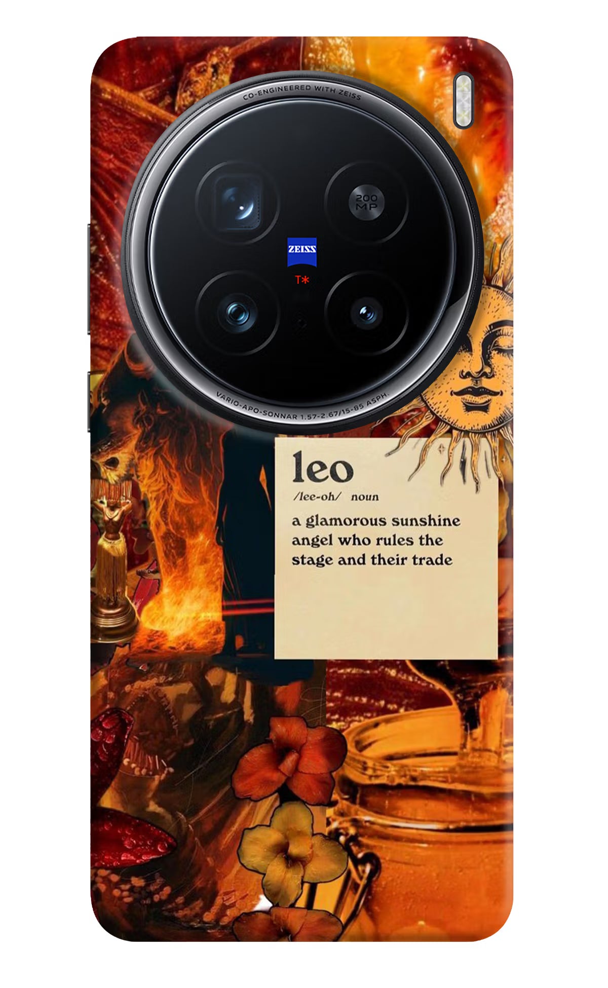 Leo Zodiac Vivo X200 Pro 5G Back Cover - Leo Zodiac Vivo X200 Pro 5G Hard Case Back Cover by Casekaro Leo Zodiac Vivo X200 Pro 5G Hard Case Back Cover by Casekaro