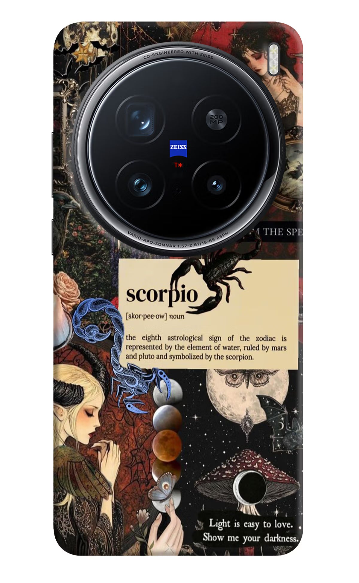 Scorpio Zodiac Vivo X200 Pro 5G Back Cover - Scorpio Zodiac Vivo X200 Pro 5G Hard Case Back Cover by Casekaro Scorpio Zodiac Vivo X200 Pro 5G Hard Case Back Cover by Casekaro
