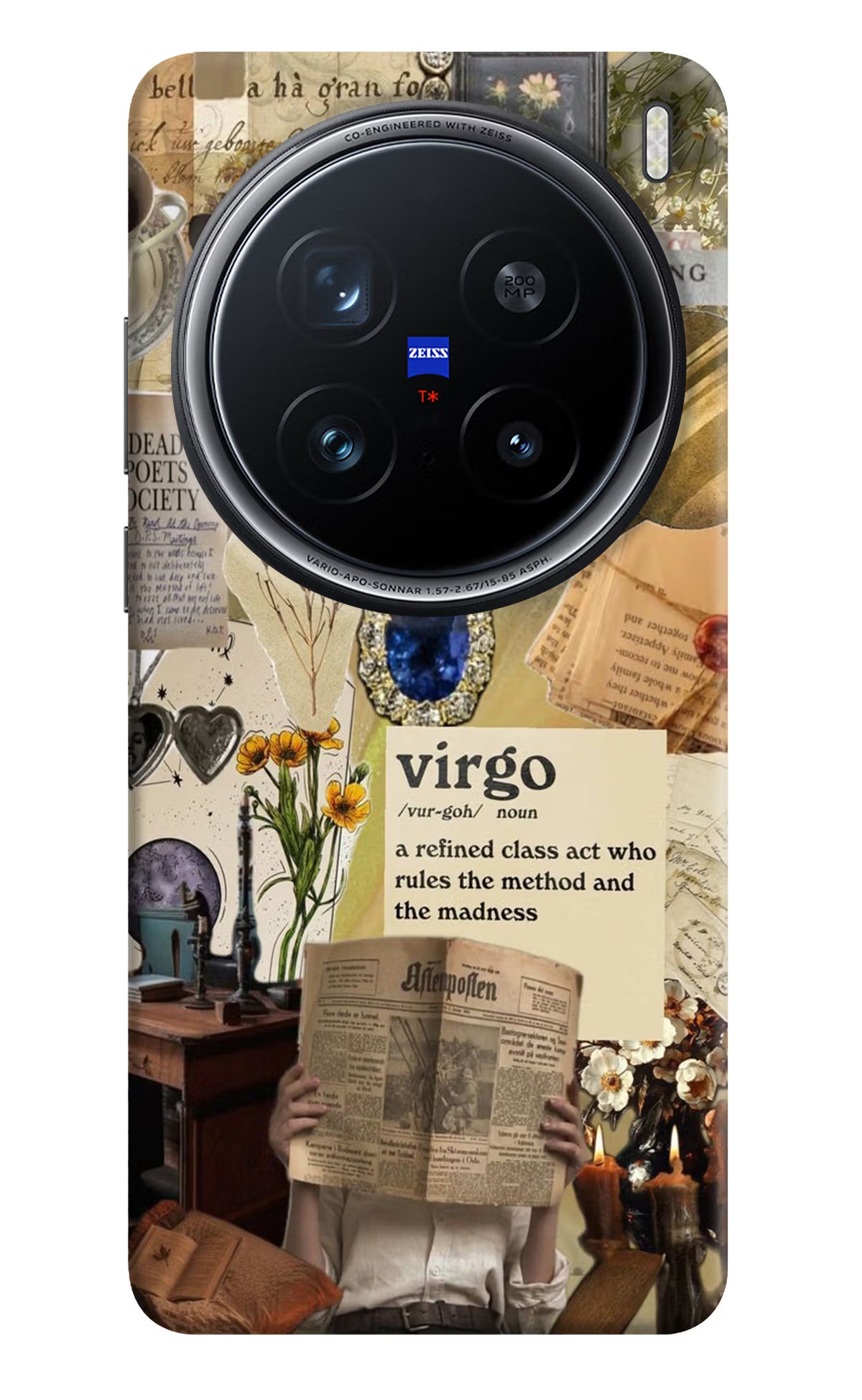 Virgo Zodiac Vivo X200 Pro 5G Back Cover - Virgo Zodiac Vivo X200 Pro 5G Hard Case Back Cover by Casekaro Virgo Zodiac Vivo X200 Pro 5G Hard Case Back Cover by Casekaro
