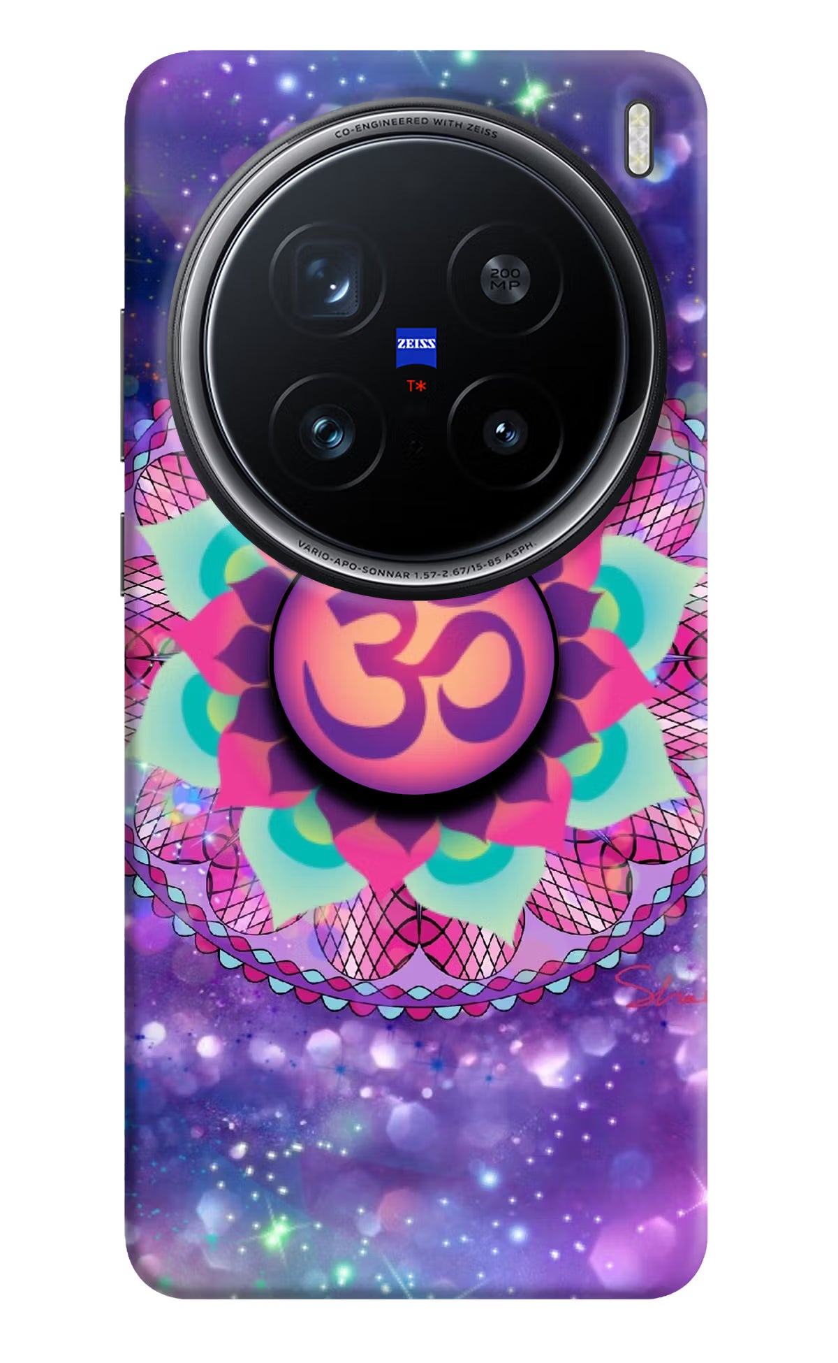 Om Purple Vivo X200 Pro 5G Pop Case - Om Purple Vivo X200 Pro 5G Pop Case by Casekaro Om Purple Vivo X200 Pro 5G Pop Case by Casekaro