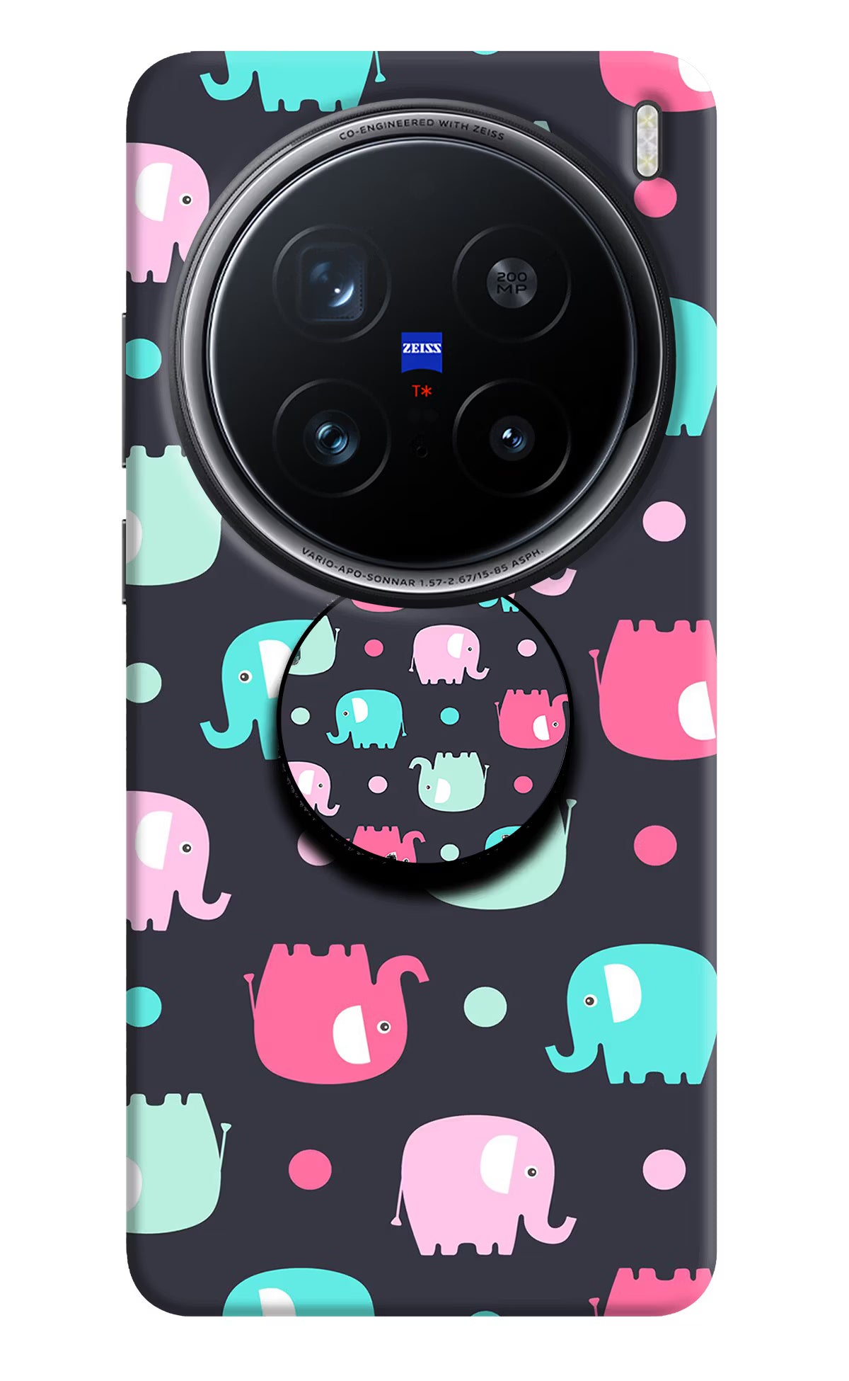 Baby Elephants Vivo X200 Pro 5G Pop Case - Baby Elephants Vivo X200 Pro 5G Pop Case by Casekaro Baby Elephants Vivo X200 Pro 5G Pop Case by Casekaro