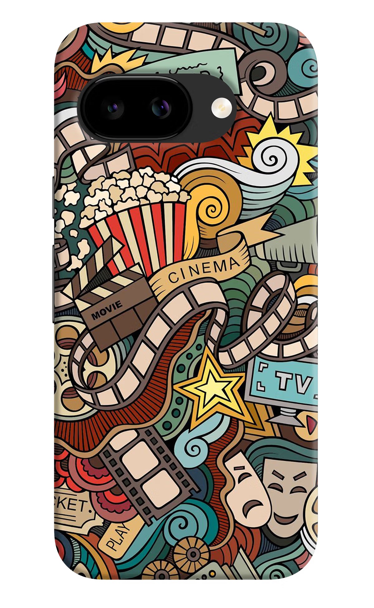 Cinema Abstract Google Pixel 9A Back Cover - Cinema Abstract Google Pixel 9A Back Cover Cinema Abstract Google Pixel 9A Back Cover