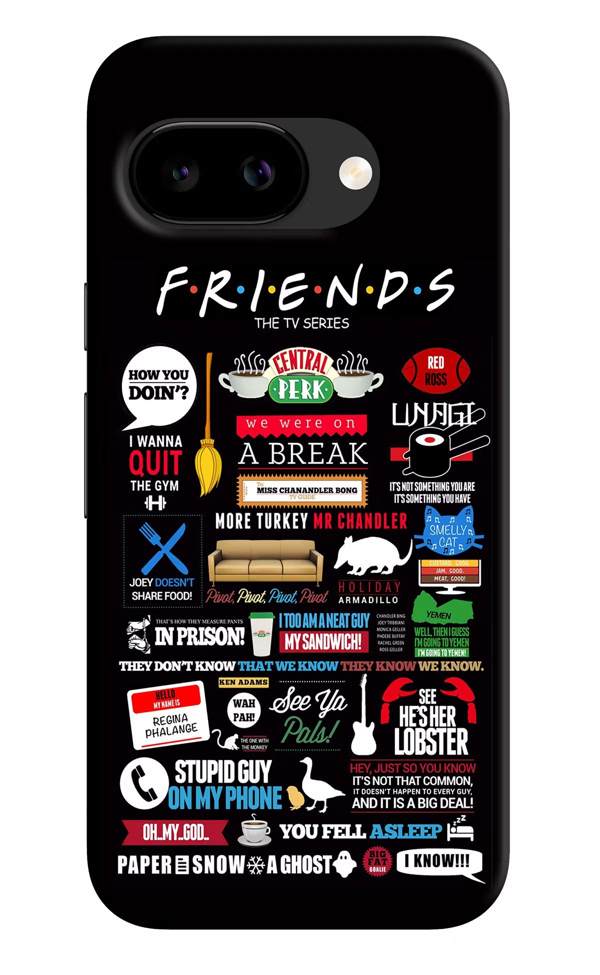 FRIENDS Google Pixel 9A Back Cover - FRIENDS Google Pixel 9A Back Cover FRIENDS Google Pixel 9A Back Cover