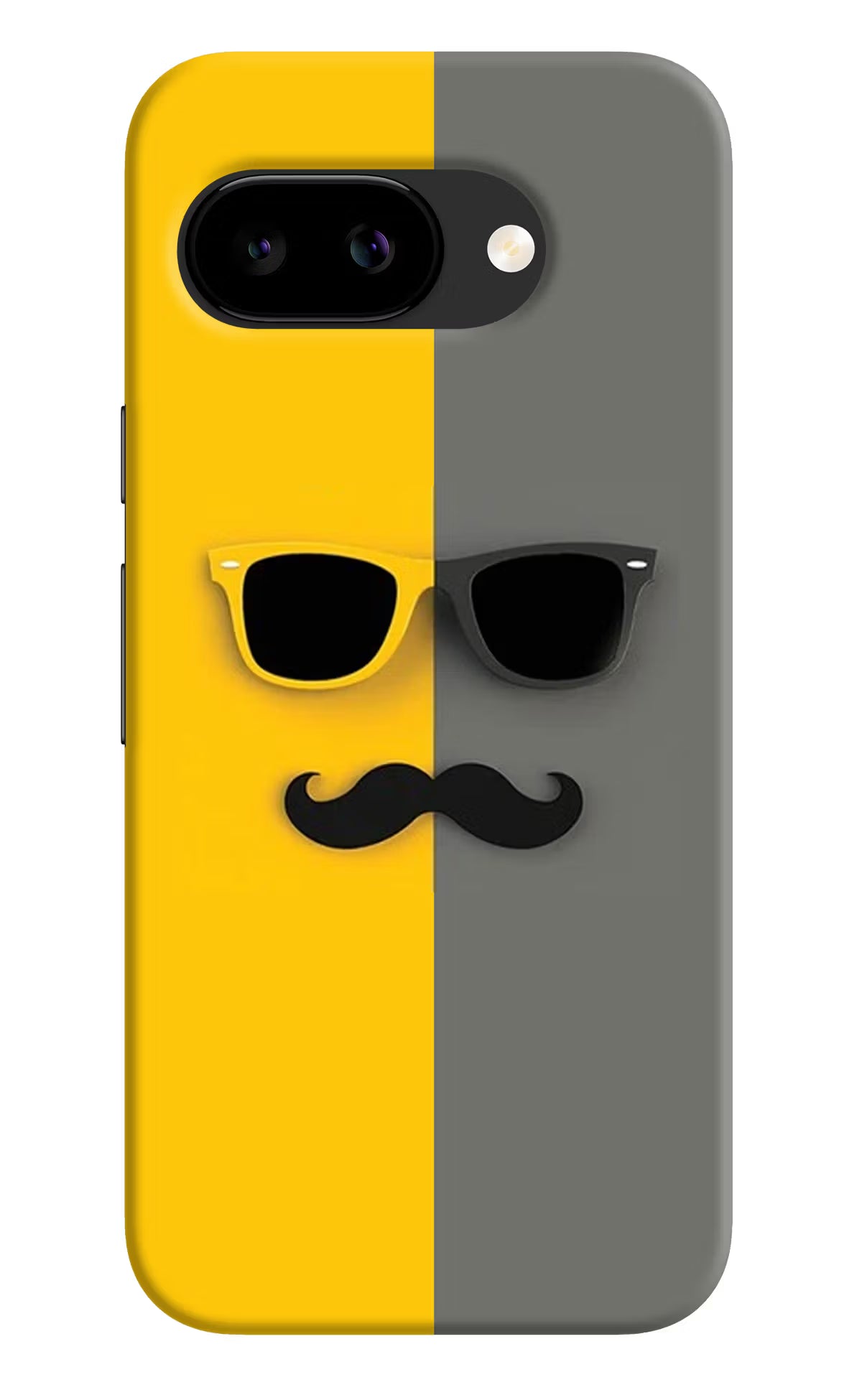 Sunglasses with Mustache Google Pixel 9A Back Cover - Sunglasses with Mustache Google Pixel 9A Back Cover Sunglasses with Mustache Google Pixel 9A Back Cover