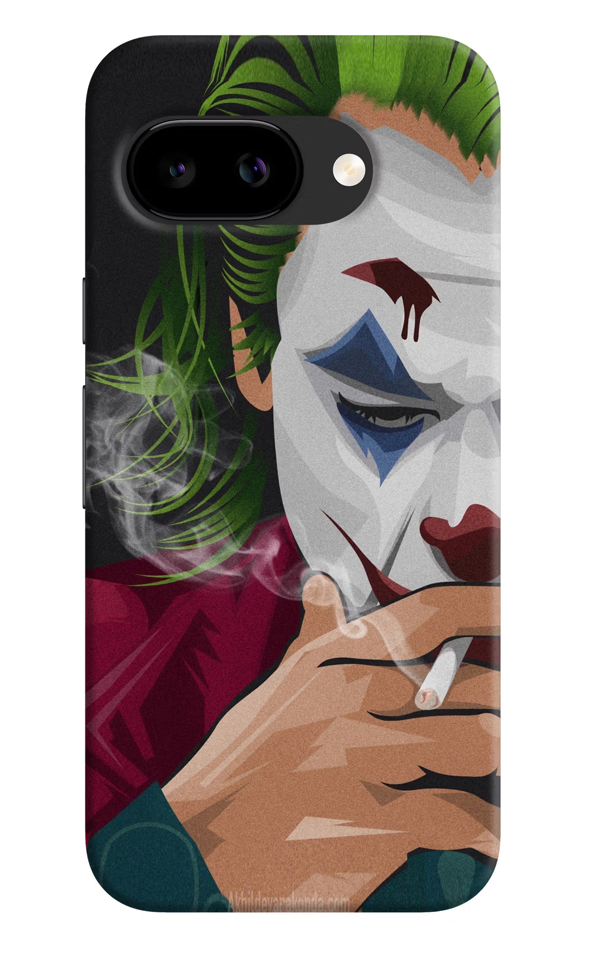 Joker Smoking Google Pixel 9A Back Cover - Joker Smoking Google Pixel 9A Back Cover Joker Smoking Google Pixel 9A Back Cover