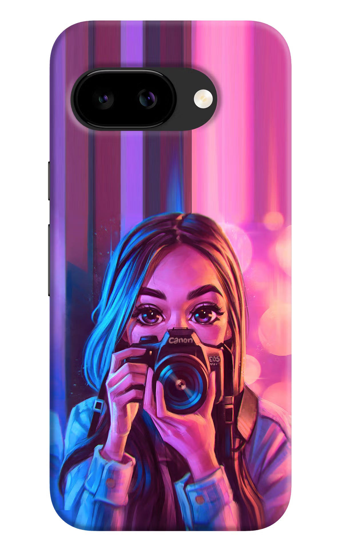 Girl Photographer Google Pixel 9A Back Cover - Girl Photographer Google Pixel 9A Back Cover Girl Photographer Google Pixel 9A Back Cover