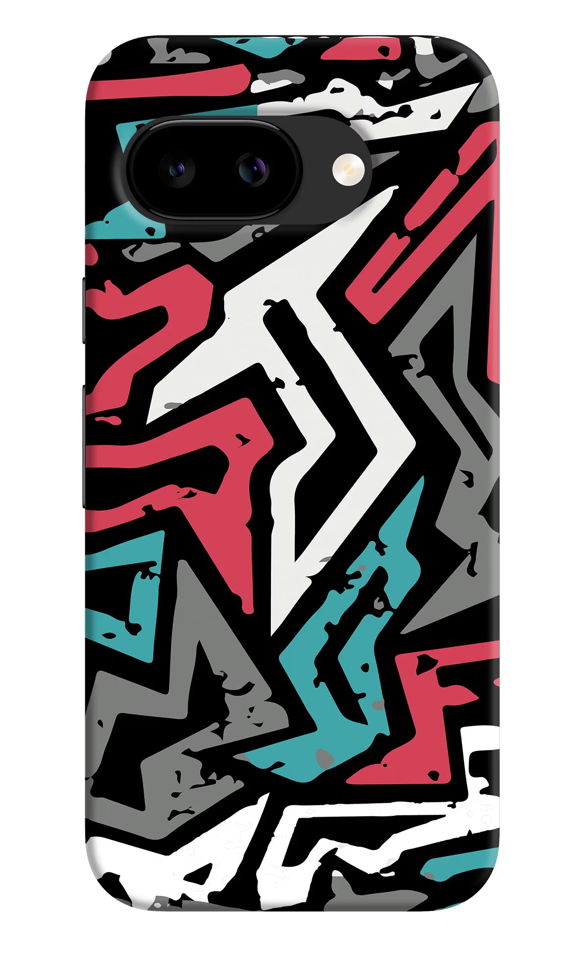 Geometric Graffiti Google Pixel 9A Back Cover - Geometric Graffiti Google Pixel 9A Back Cover Geometric Graffiti Google Pixel 9A Back Cover