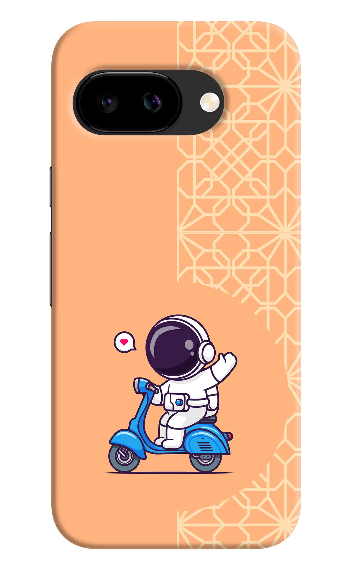 Cute Astronaut Riding Google Pixel 9A Back Cover - Cute Astronaut Riding Google Pixel 9A Back Cover Cute Astronaut Riding Google Pixel 9A Back Cover