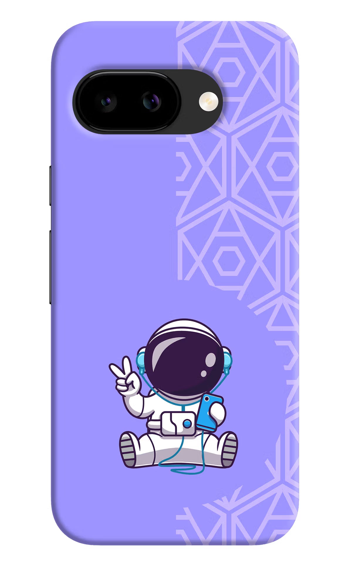 Cute Astronaut Chilling Google Pixel 9A Back Cover - Cute Astronaut Chilling Google Pixel 9A Back Cover Cute Astronaut Chilling Google Pixel 9A Back Cover