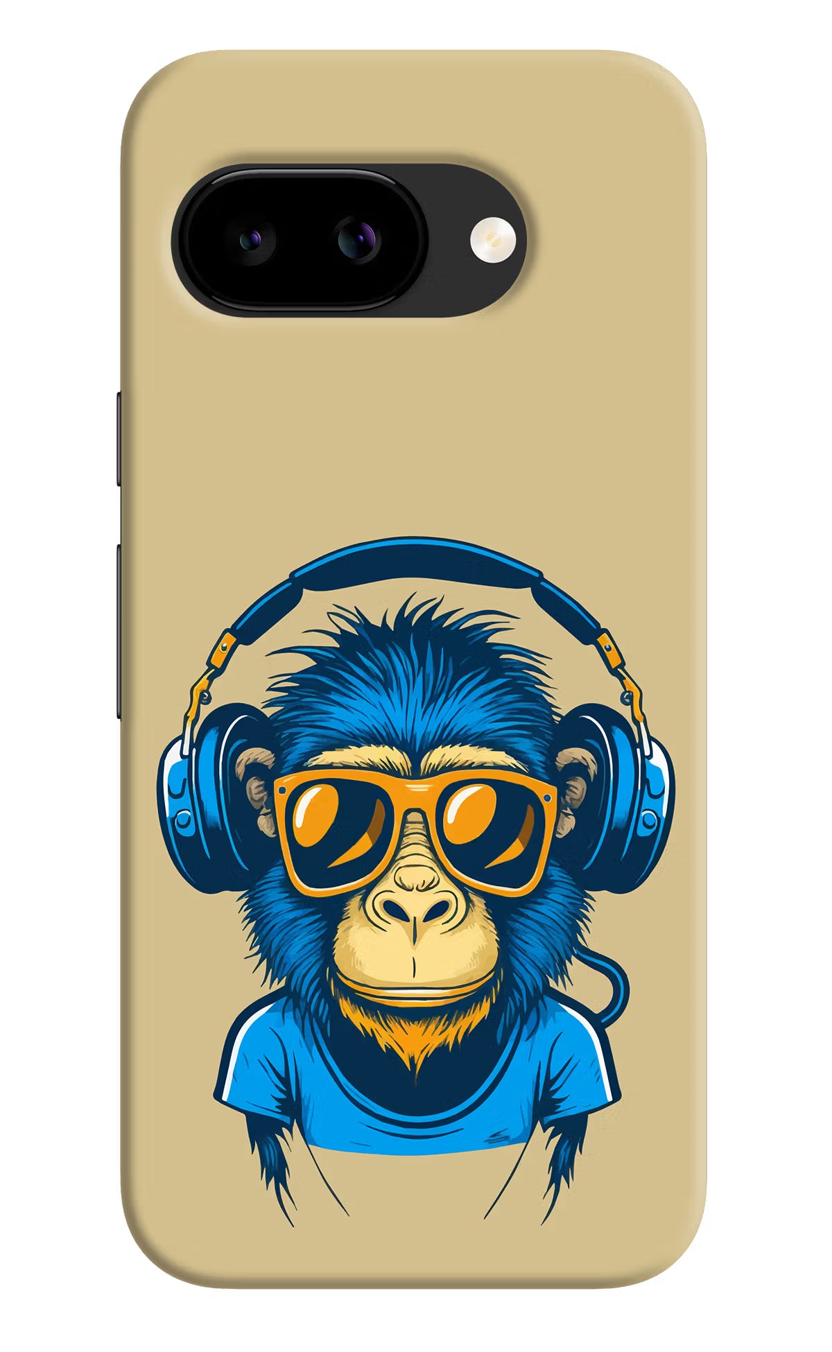 Monkey Headphone Google Pixel 9A Back Cover - Monkey Headphone Google Pixel 9A Back Cover Monkey Headphone Google Pixel 9A Back Cover