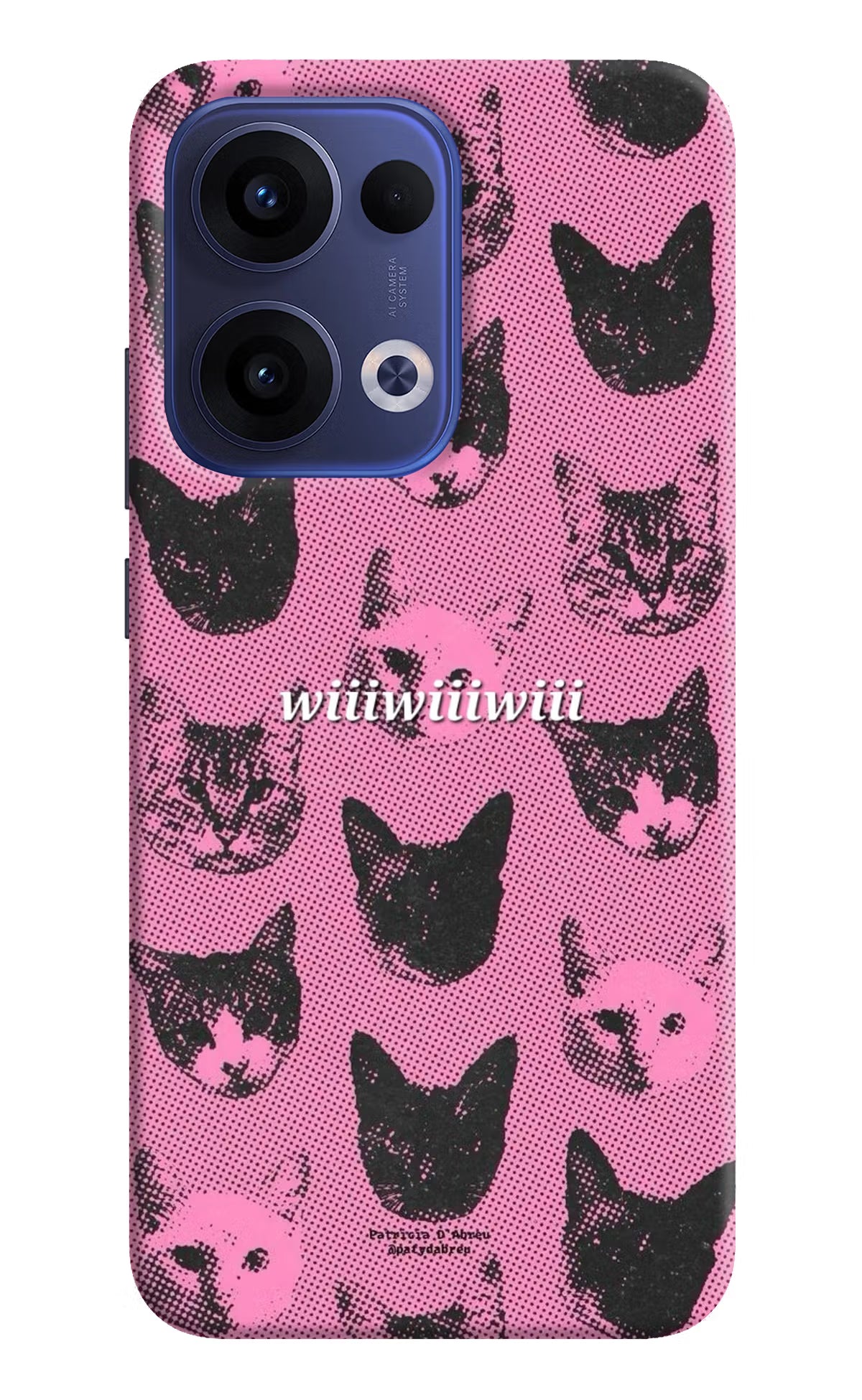 Pink Cats Oppo Reno13 5G Back Cover - Pink Cats Oppo Reno13 5G Back Cover Pink Cats Oppo Reno13 5G Back Cover