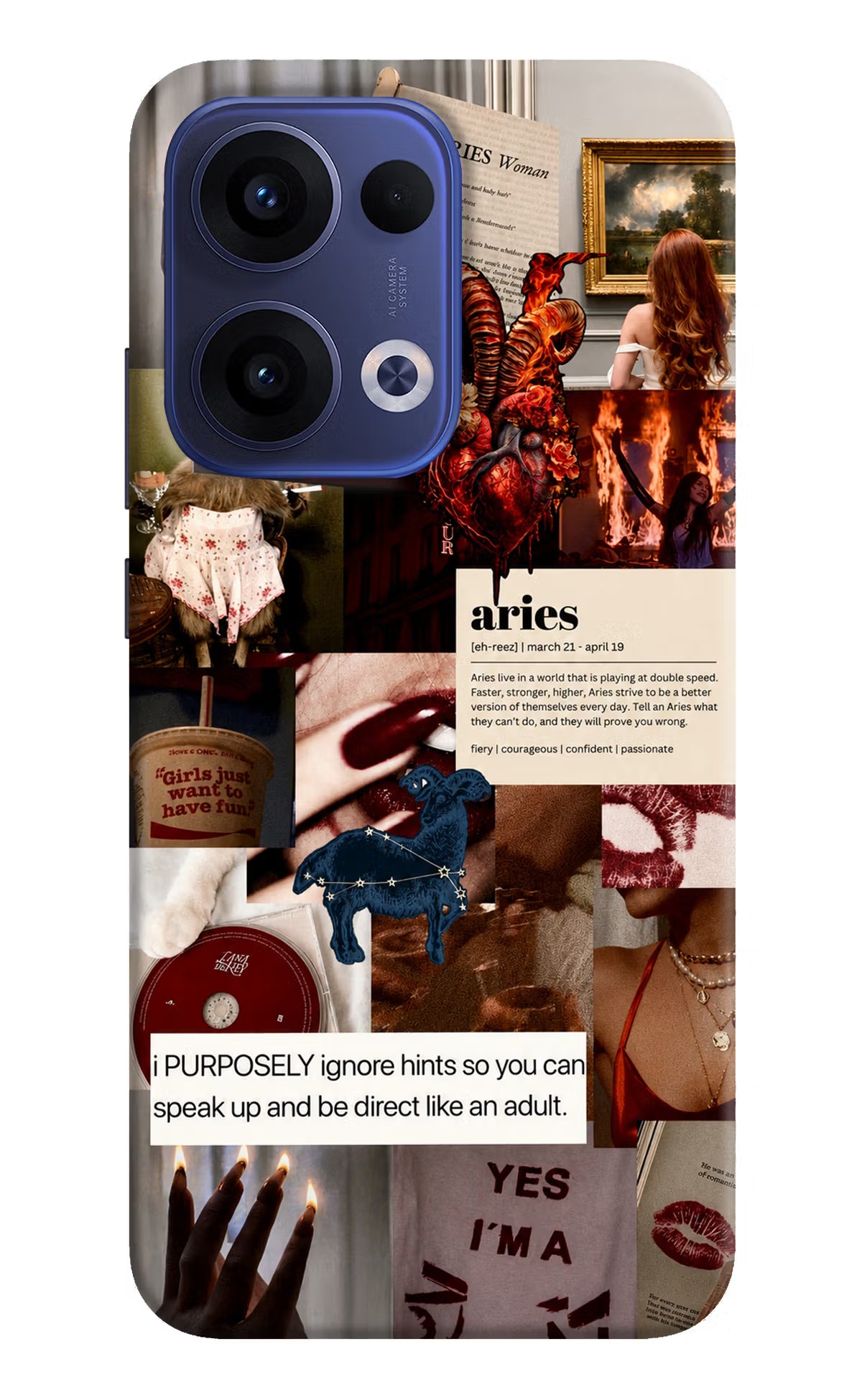 Zodiac Aries Oppo Reno13 5G Back Cover - Zodiac Aries Oppo Reno13 5G Back Cover Zodiac Aries Oppo Reno13 5G Back Cover