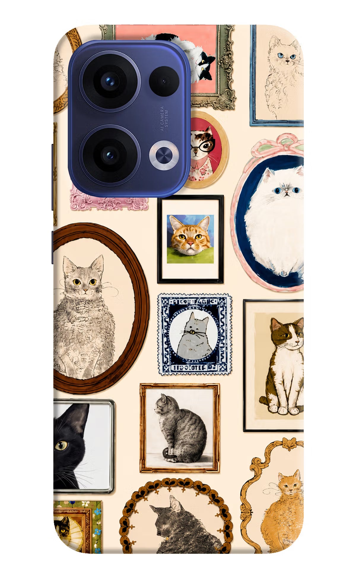 Mirror Cats Oppo Reno13 5G Back Cover - Mirror Cats Oppo Reno13 5G Back Cover Mirror Cats Oppo Reno13 5G Back Cover