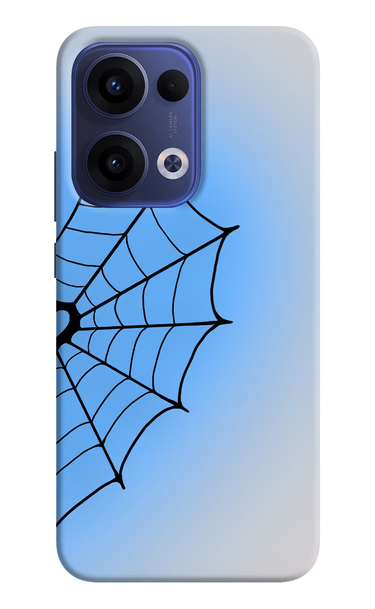 Blue Web Oppo Reno13 5G Back Cover - Blue Web Oppo Reno13 5G Back Cover Blue Web Oppo Reno13 5G Back Cover