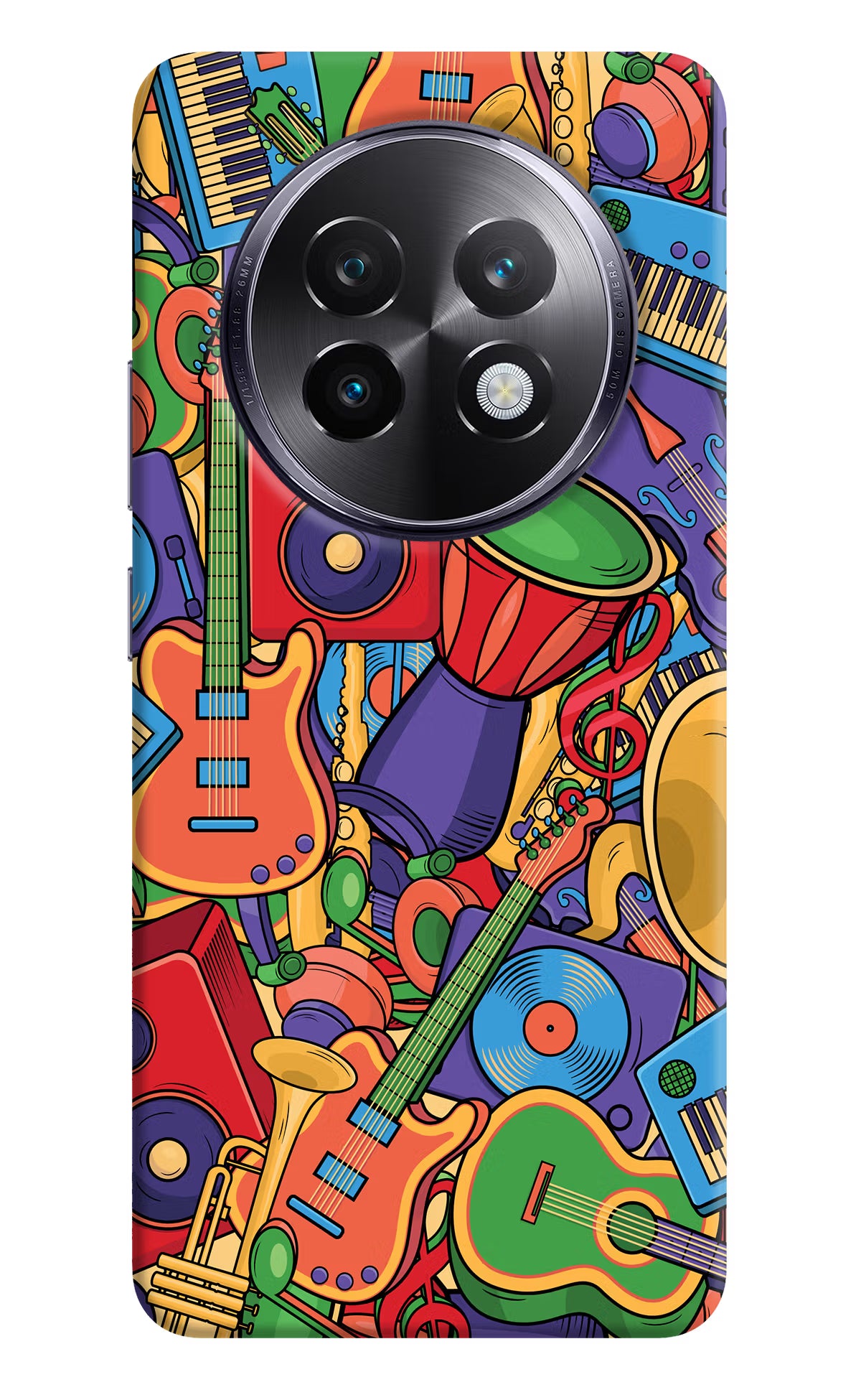 Music Instrument Doodle Realme 13 Plus 5G Back Cover - Music Instrument Doodle Realme 13 Plus 5G Back Cover Music Instrument Doodle Realme 13 Plus 5G Back Cover