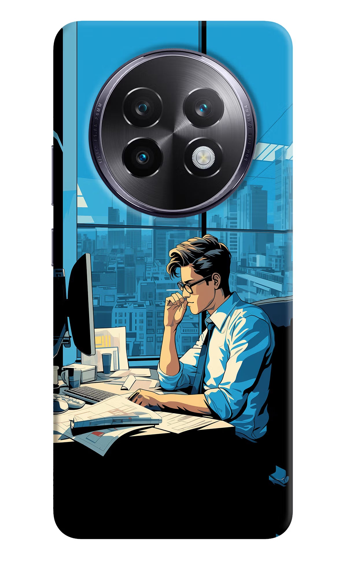 Focused Hustler (AI Generated) Realme 13 Plus 5G Back Cover - Focused Hustler (AI Generated) Realme 13 Plus 5G Back Cover Focused Hustler (AI Generated) Realme 13 Plus 5G Back Cover