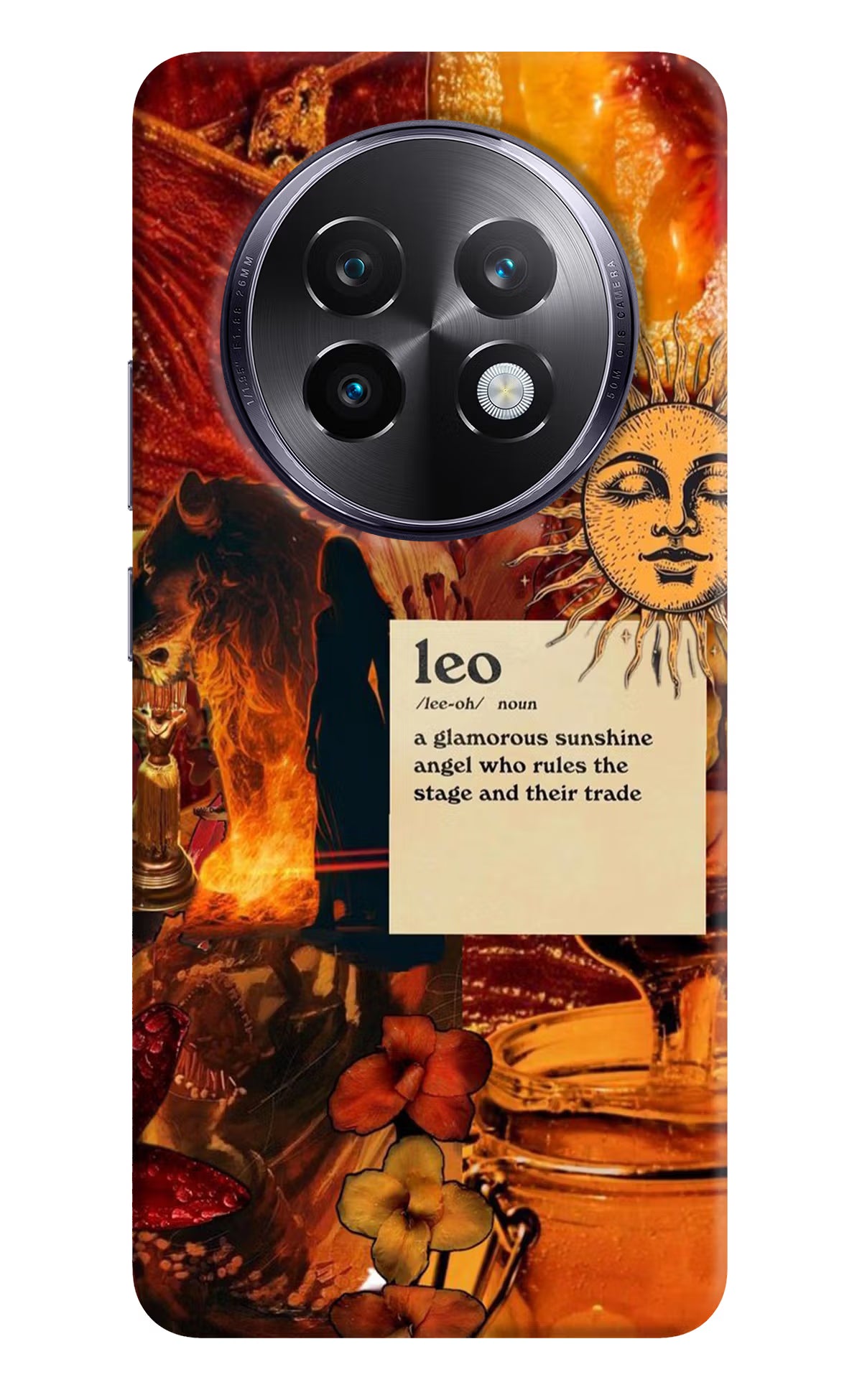 Leo Zodiac Realme 13 Plus 5G Back Cover - Leo Zodiac Realme 13 Plus 5G Hard Case Back Cover by Casekaro Leo Zodiac Realme 13 Plus 5G Hard Case Back Cover by Casekaro