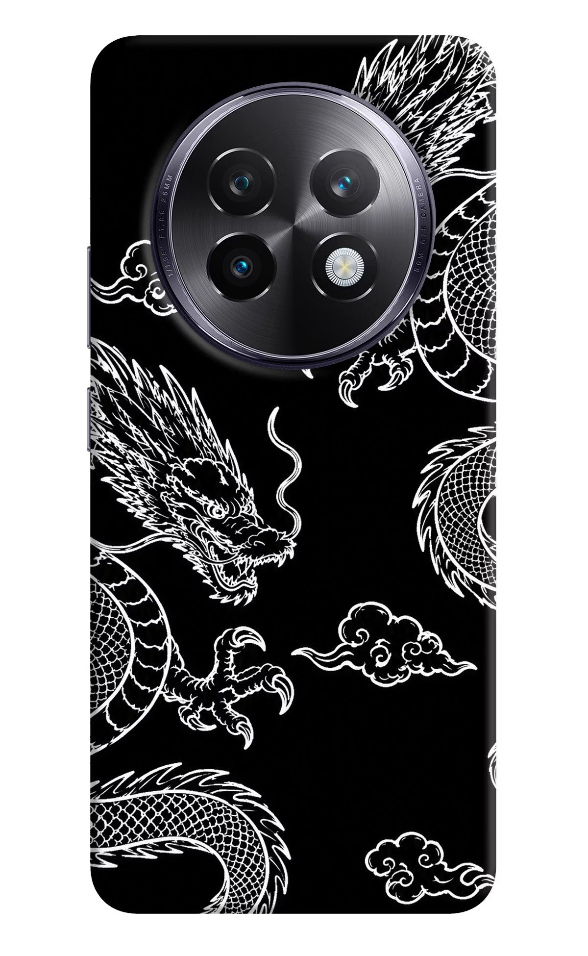 Twin Dragons Realme 13 Plus 5G Back Cover - Twin Dragons Realme 13 Plus 5G Hard Case Back Cover by Casekaro Twin Dragons Realme 13 Plus 5G Hard Case Back Cover by Casekaro