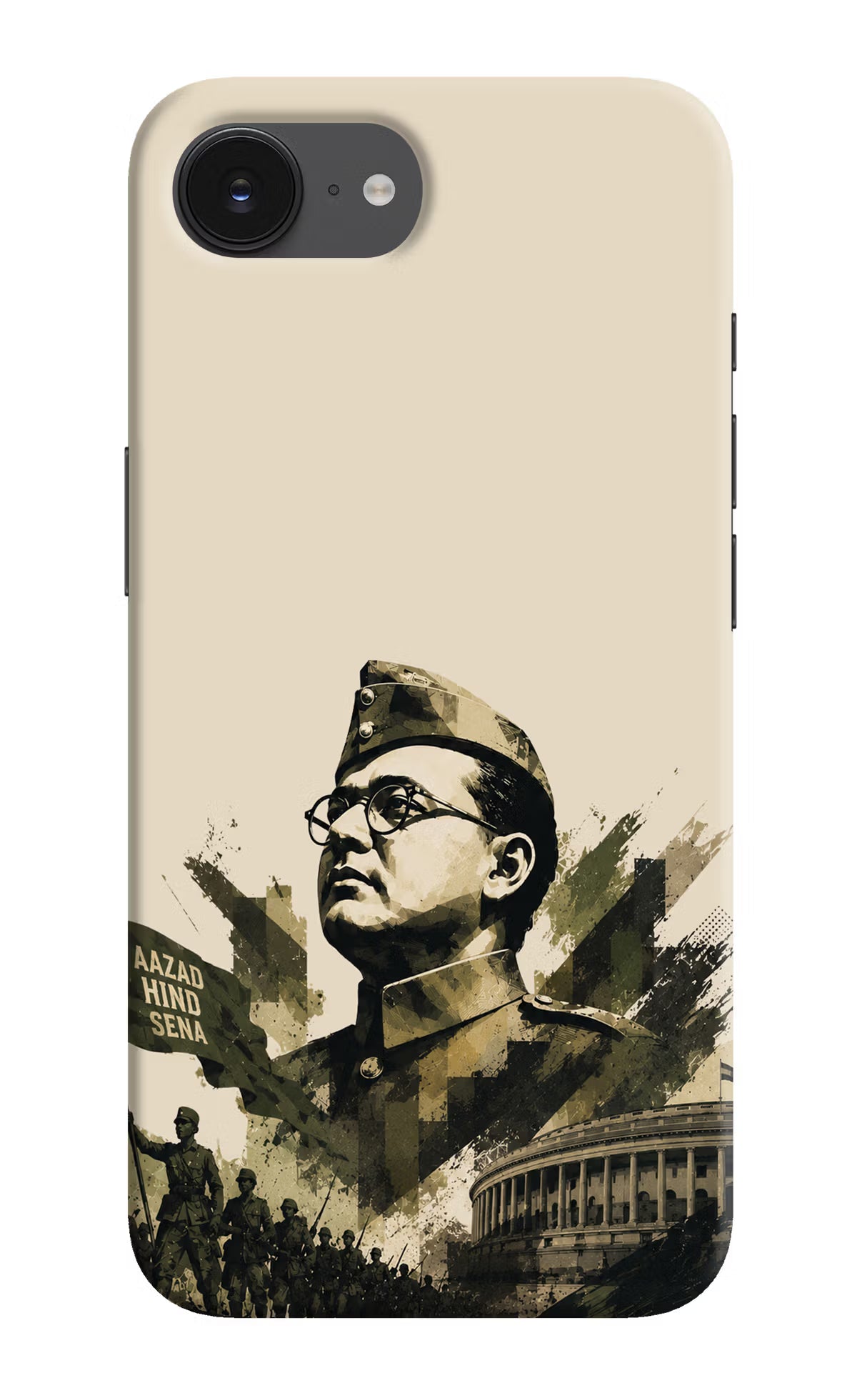 Netaji Rising iPhone 16e Back Cover - Netaji Rising iPhone 16e Back Cover Netaji Rising iPhone 16e Back Cover